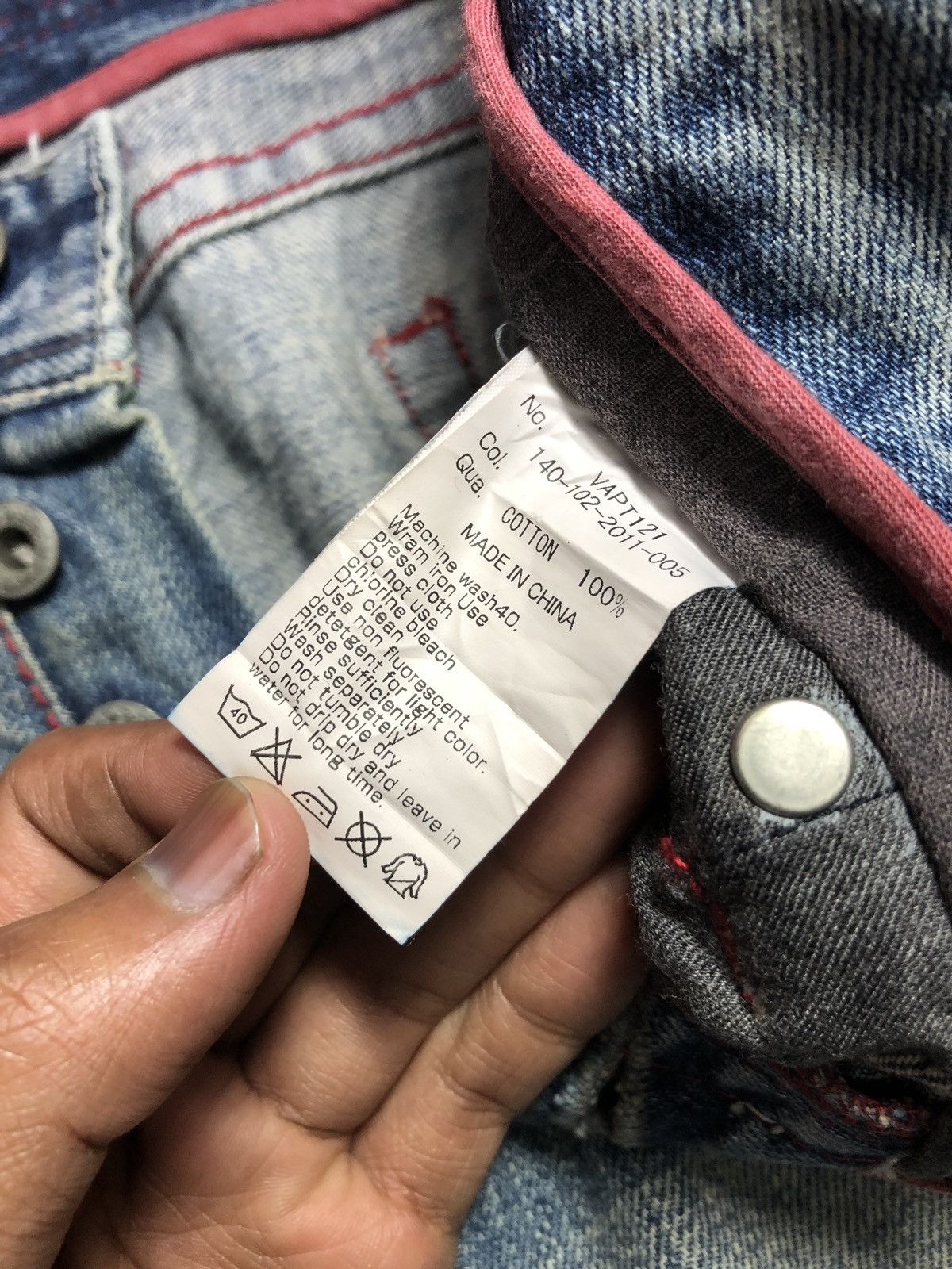 Japanese Brand FLARED⚡️⚡️Varosh Distressed Denim Pant Size US 33 - 10 Thumbnail