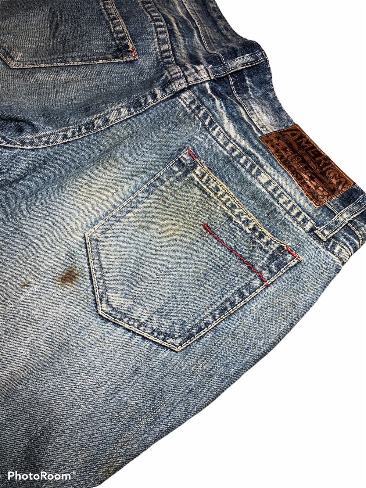 Japanese Brand FLARED⚡️⚡️Varosh Distressed Denim Pant Size US 33 - 11 Thumbnail