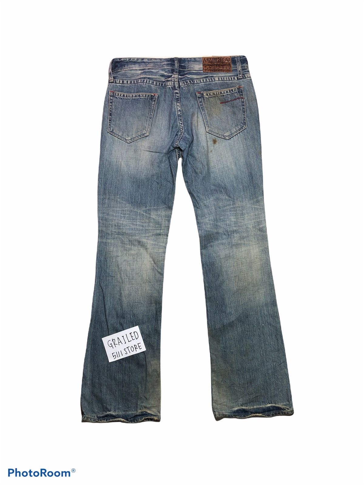 Japanese Brand FLARED⚡️⚡️Varosh Distressed Denim Pant Size US 33 - 2 Thumbnail