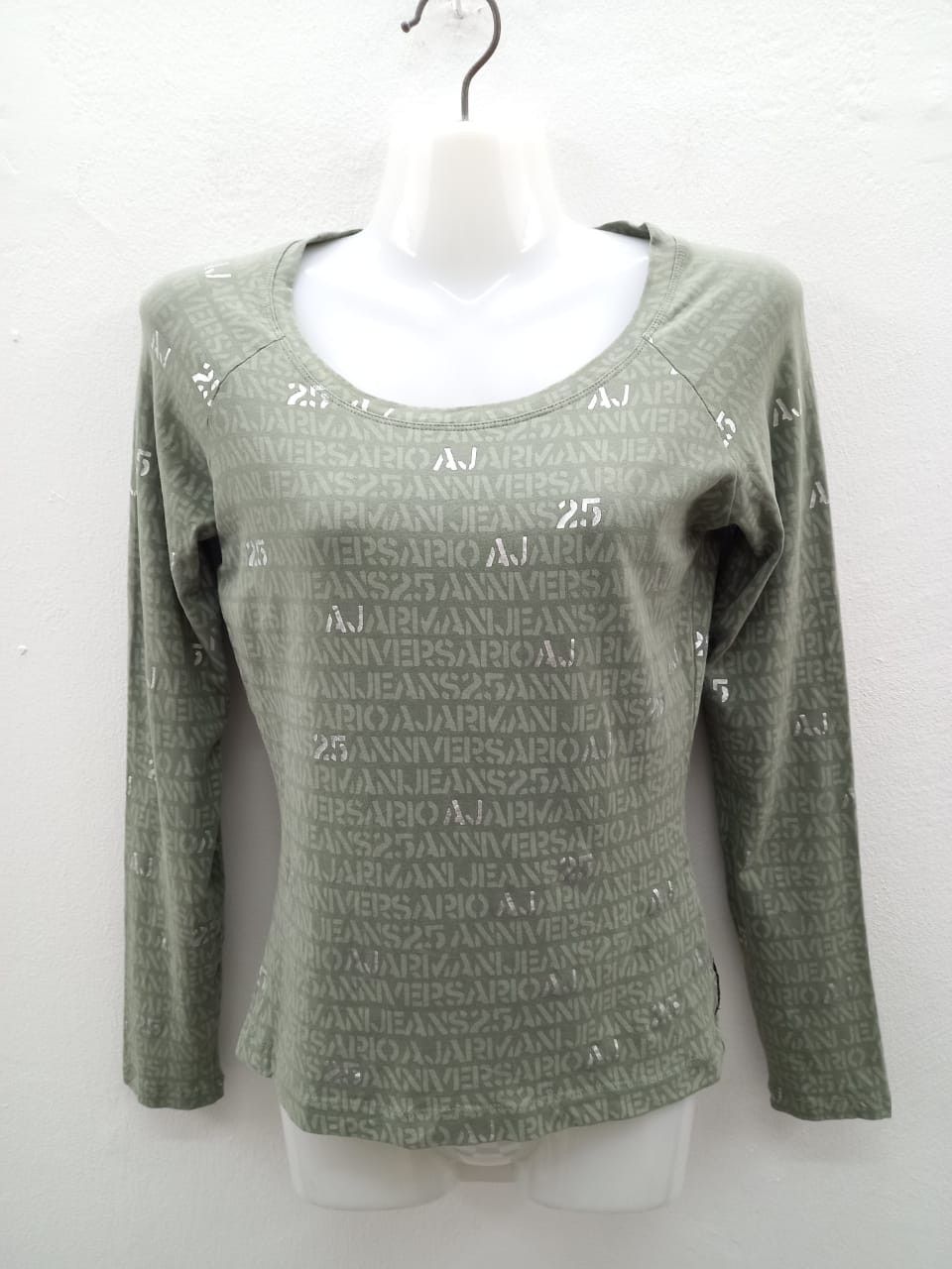 Armani Armani Jeans Monogram Long Sleeved Shirts Size M / US 6-8 / IT 42-44 - 1 Thumbnail