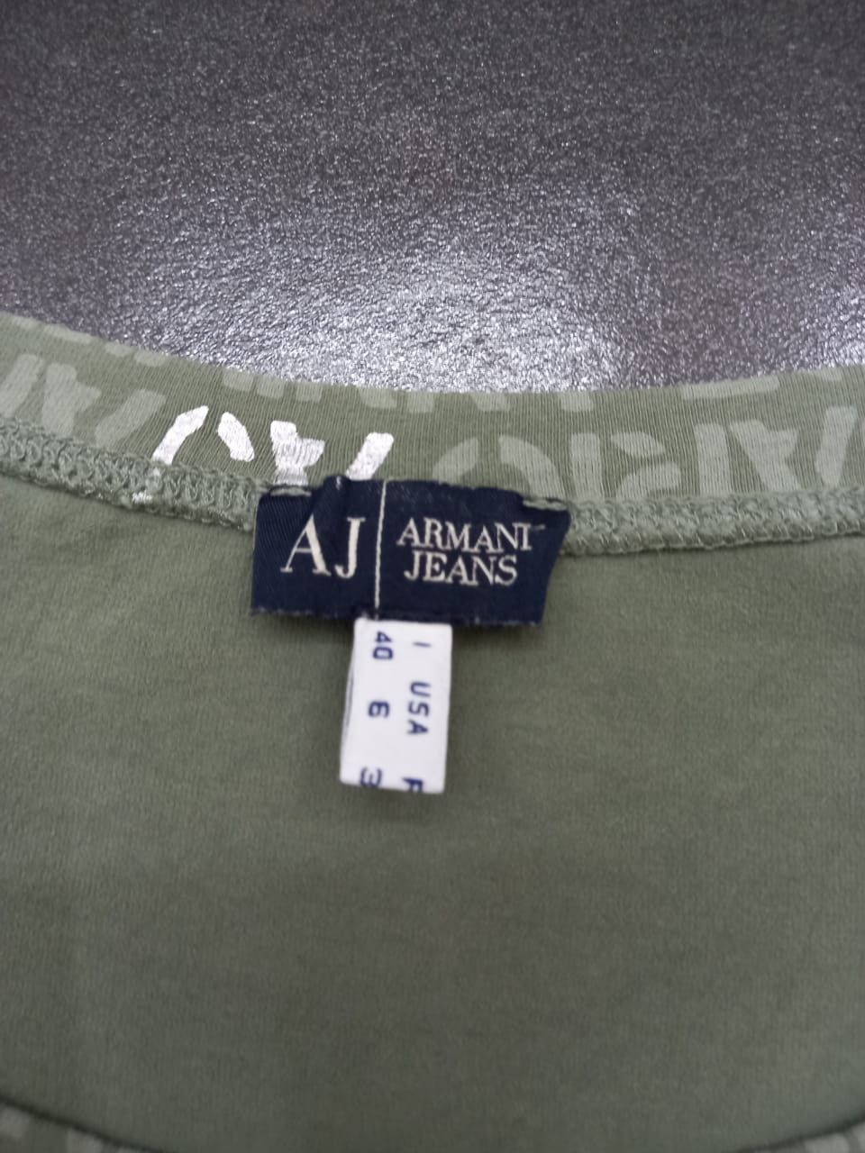 Armani Armani Jeans Monogram Long Sleeved Shirts Size M / US 6-8 / IT 42-44 - 4 Thumbnail