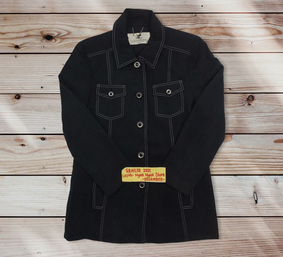Courreges ❌Last Drop❌ Rare Courreged Jacket button large Size US S / EU 44-46 / 1 - 1 Thumbnail