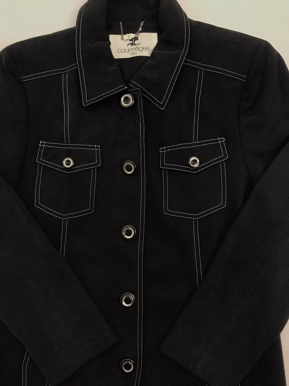Courreges ❌Last Drop❌ Rare Courreged Jacket button large Size US S / EU 44-46 / 1 - 5 Thumbnail