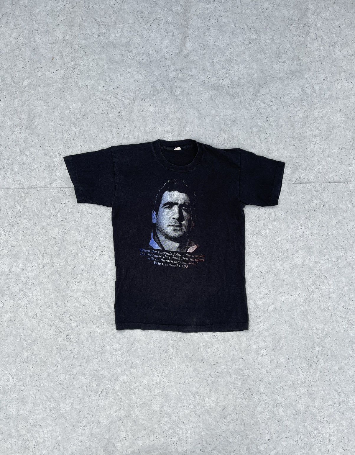 Maillot De Foot Vintage Eric Cantona - Homme Fan, Taille L (Manches Courtes, Occasion)