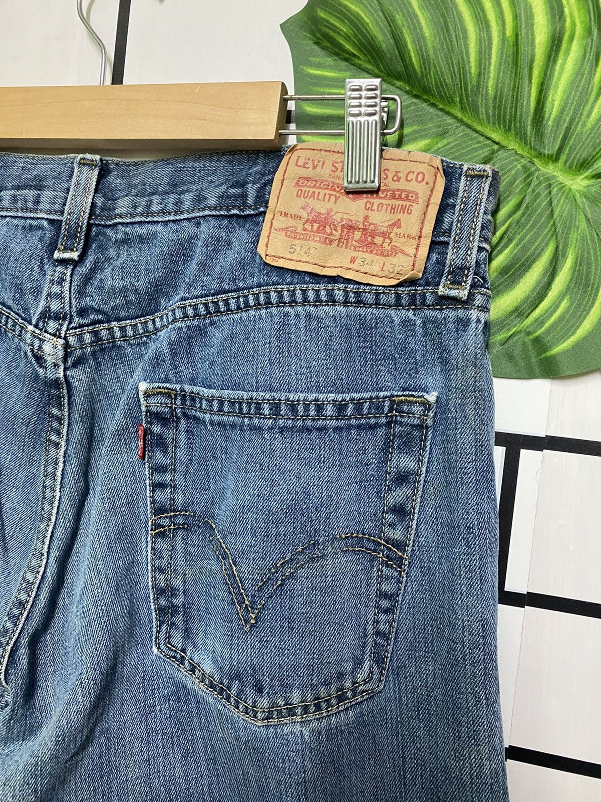 Levi's × Vintage Vintage LEVIS 514 Slim Straight Denim -L39 Size US 34 / EU 50 - 9 Thumbnail