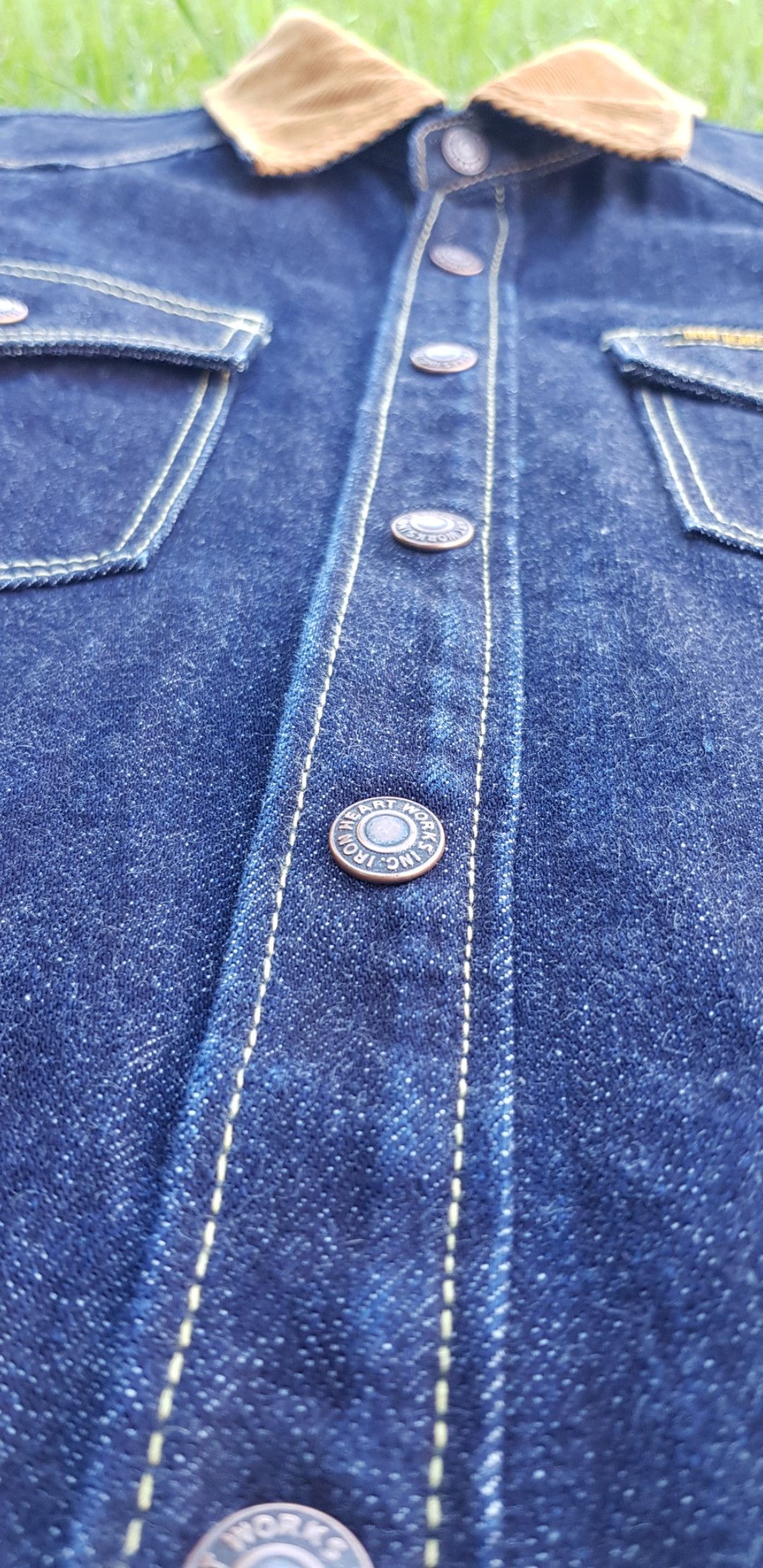 Iron Heart 14oz Selvedge Denim CPO Style Shirt (IHSH-210) | Grailed