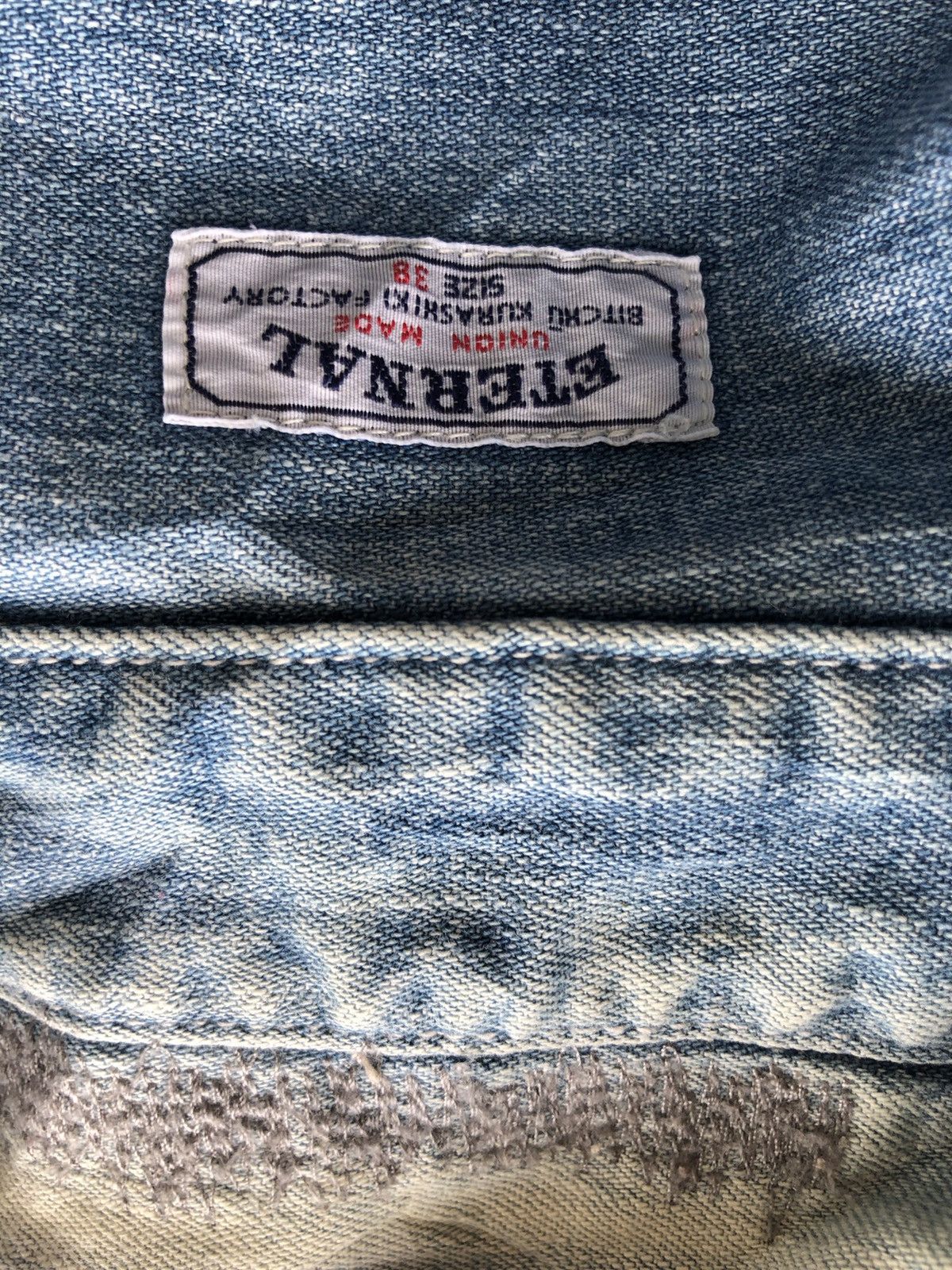 Eternal 1990s Eternal 🇯🇵 Sashiko Stich Indigo Chambray Shirt Size US M / EU 48-50 / 2 - 8 Thumbnail