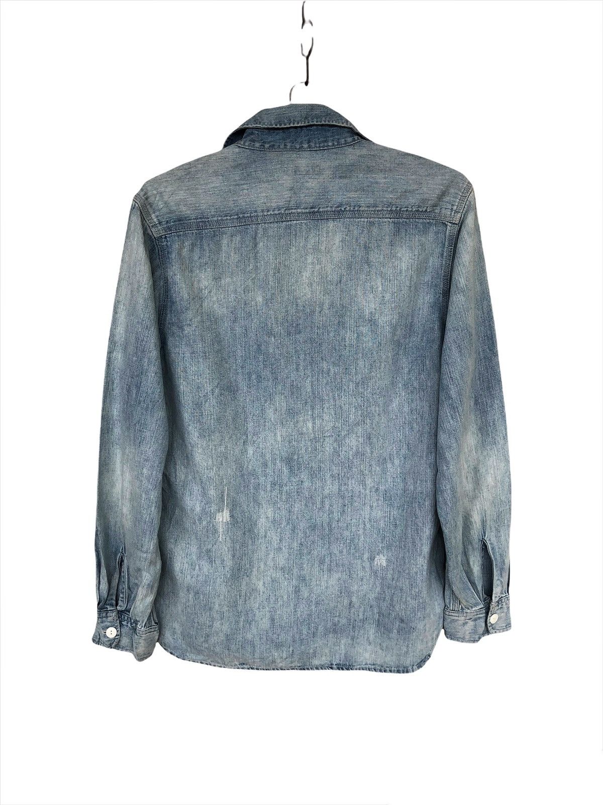 Eternal 1990s Eternal 🇯🇵 Sashiko Stich Indigo Chambray Shirt Size US M / EU 48-50 / 2 - 4 Thumbnail