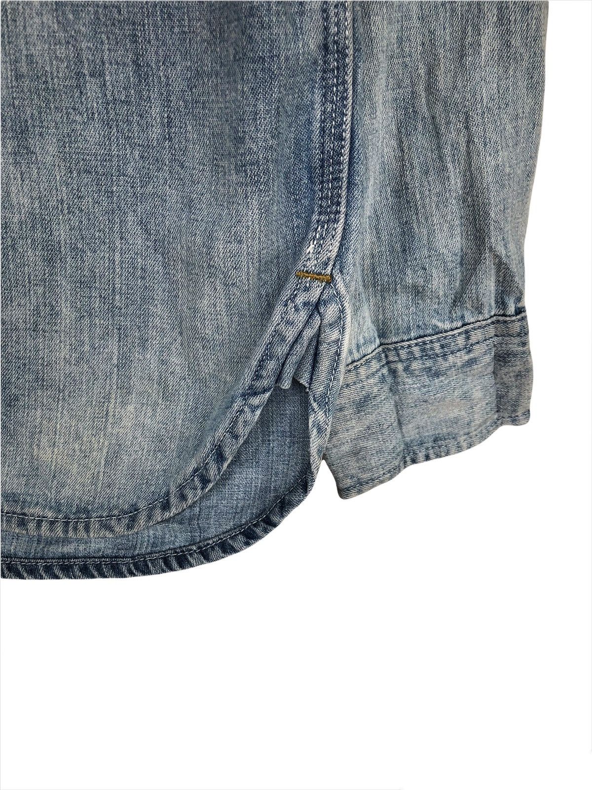 Eternal 1990s Eternal 🇯🇵 Sashiko Stich Indigo Chambray Shirt Size US M / EU 48-50 / 2 - 5 Thumbnail