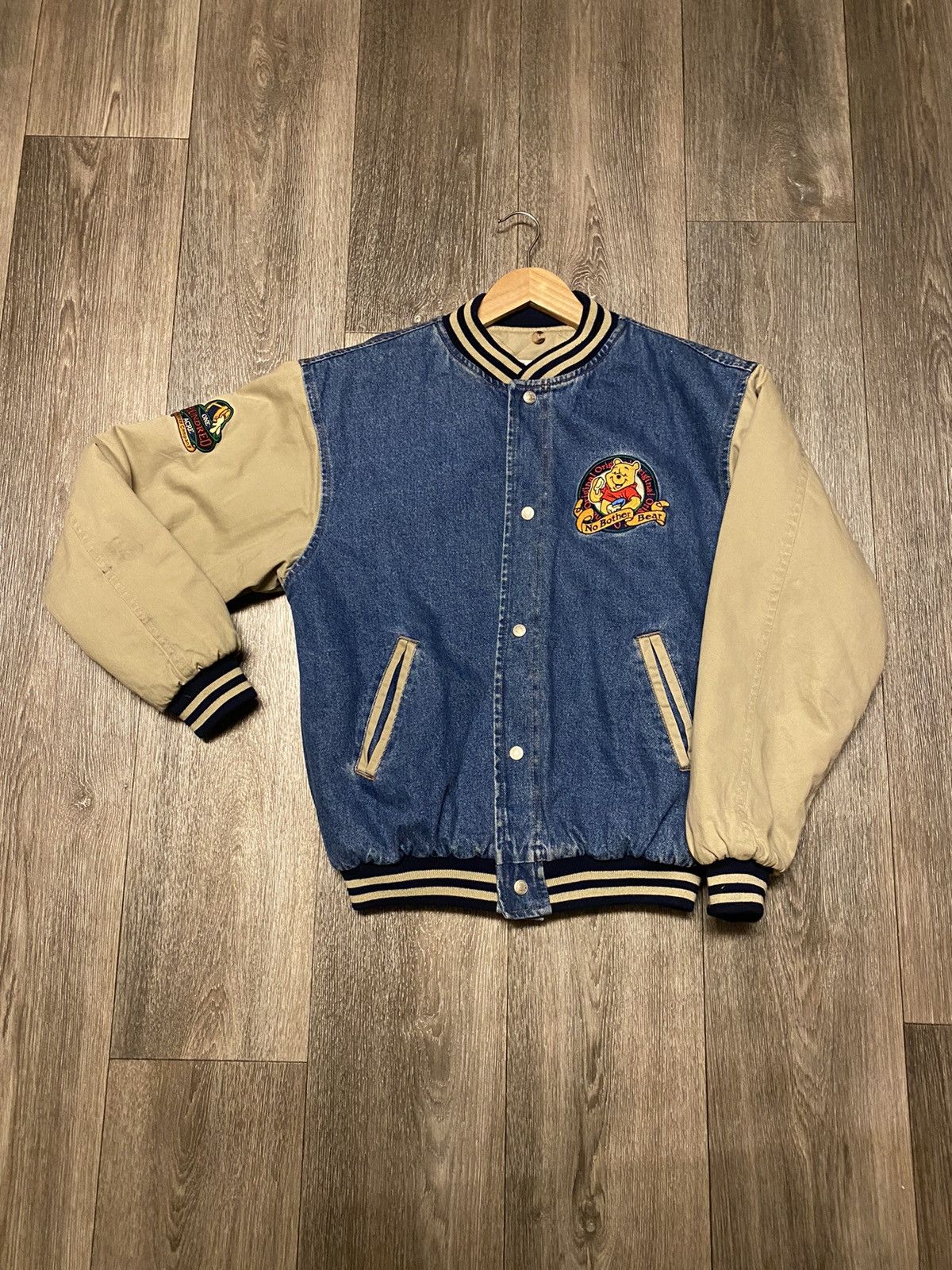 No bother bear varsity jacket store