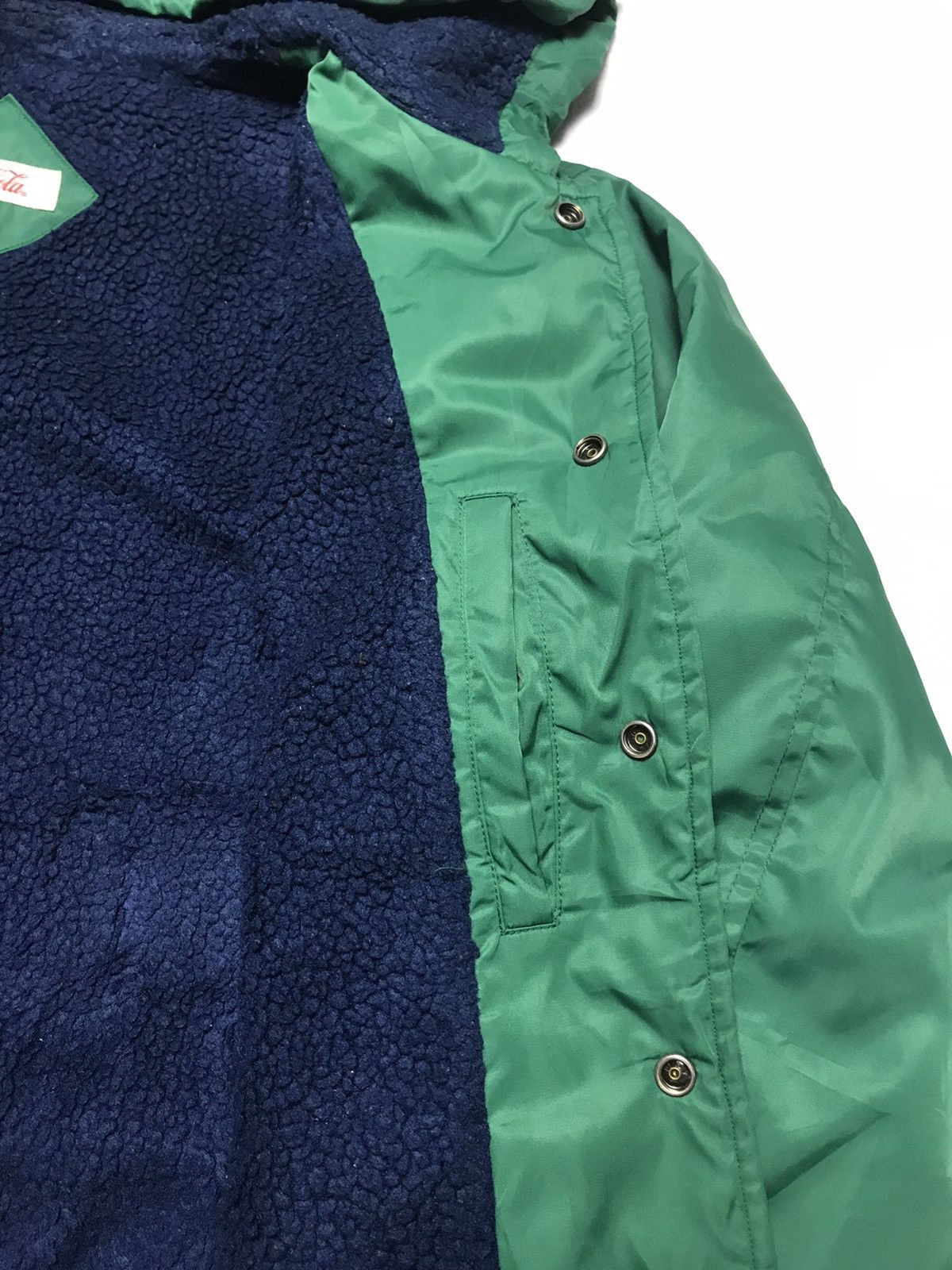 Coca Cola Vintage 90s Coca Cola Fleece Lined Long Jacket Size US M / EU 48-50 / 2 - 5 Thumbnail