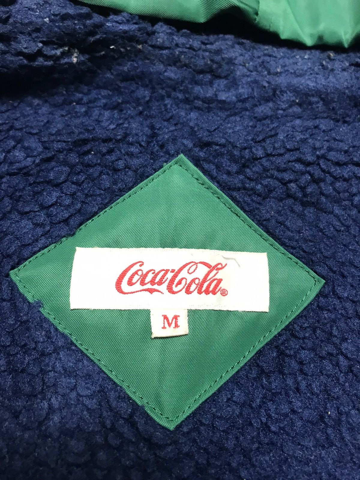 Coca Cola Vintage 90s Coca Cola Fleece Lined Long Jacket Size US M / EU 48-50 / 2 - 7 Thumbnail