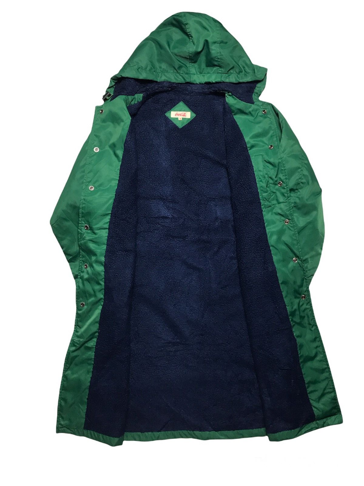 Coca Cola Vintage 90s Coca Cola Fleece Lined Long Jacket Size US M / EU 48-50 / 2 - 3 Thumbnail
