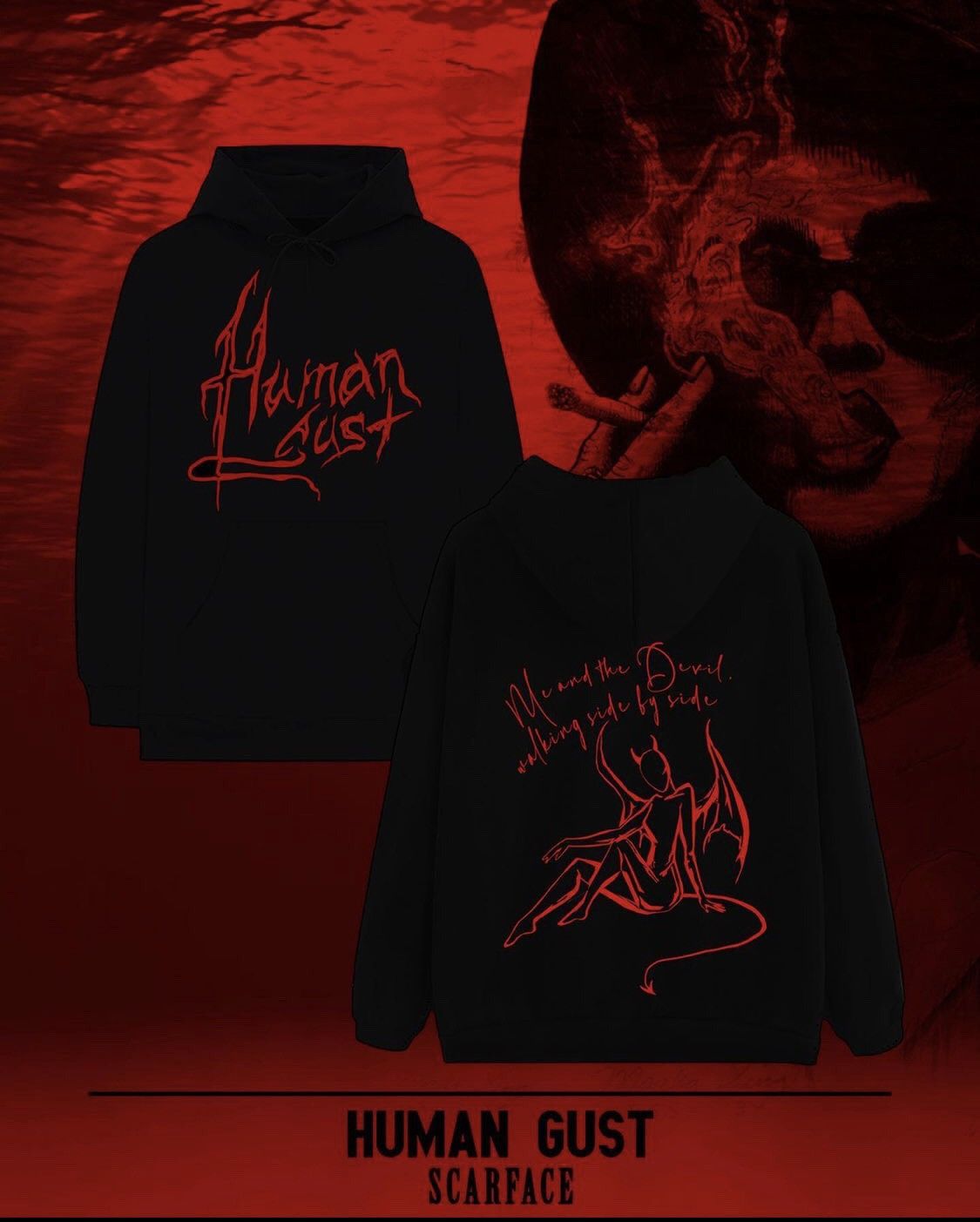 Brand Human Gust «Devil Girl» Hoodie | Grailed