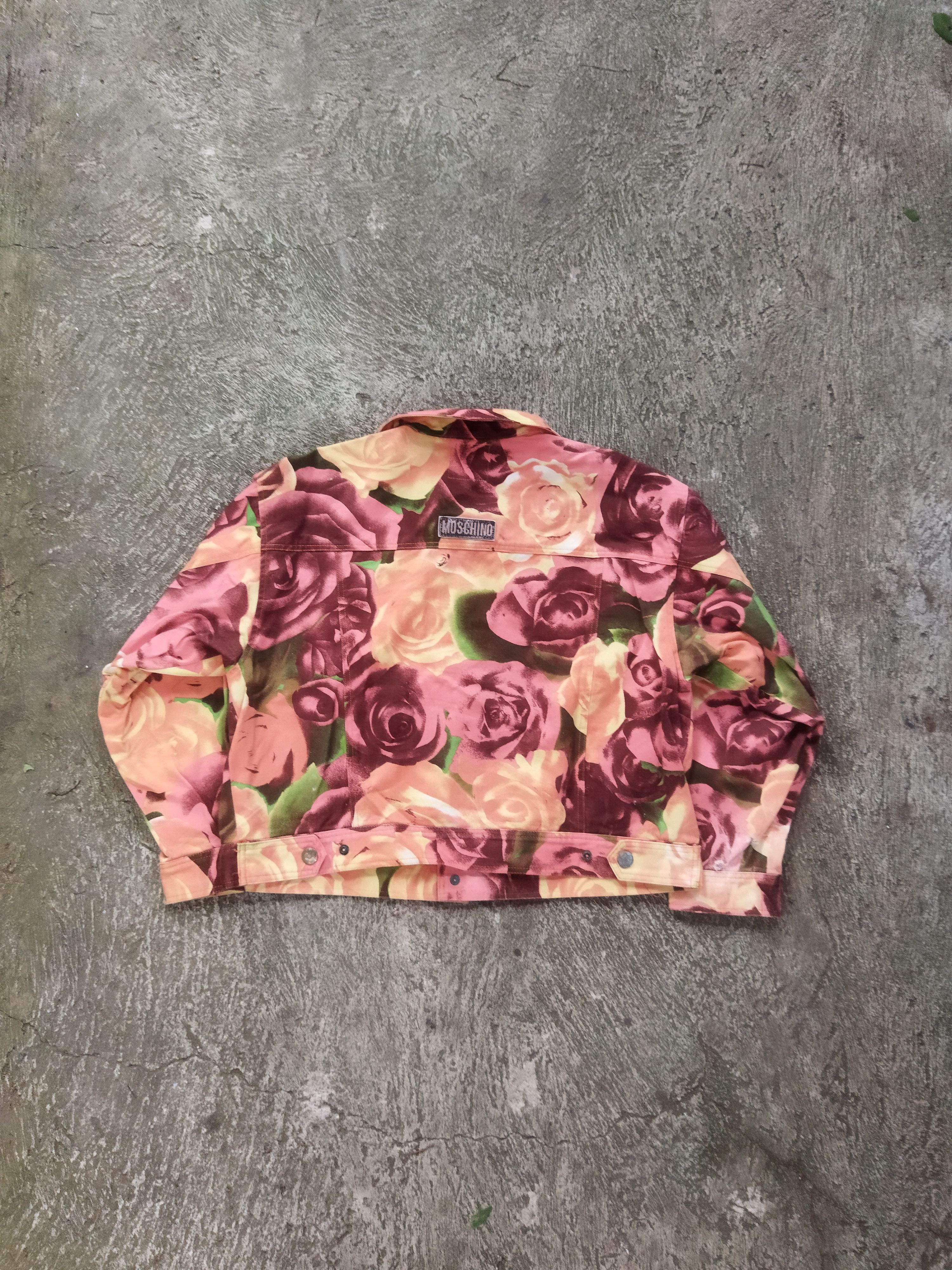 Moschino × Vintage moschino flower denim jacket Size US XS / EU 42 / 0 - 3 Thumbnail