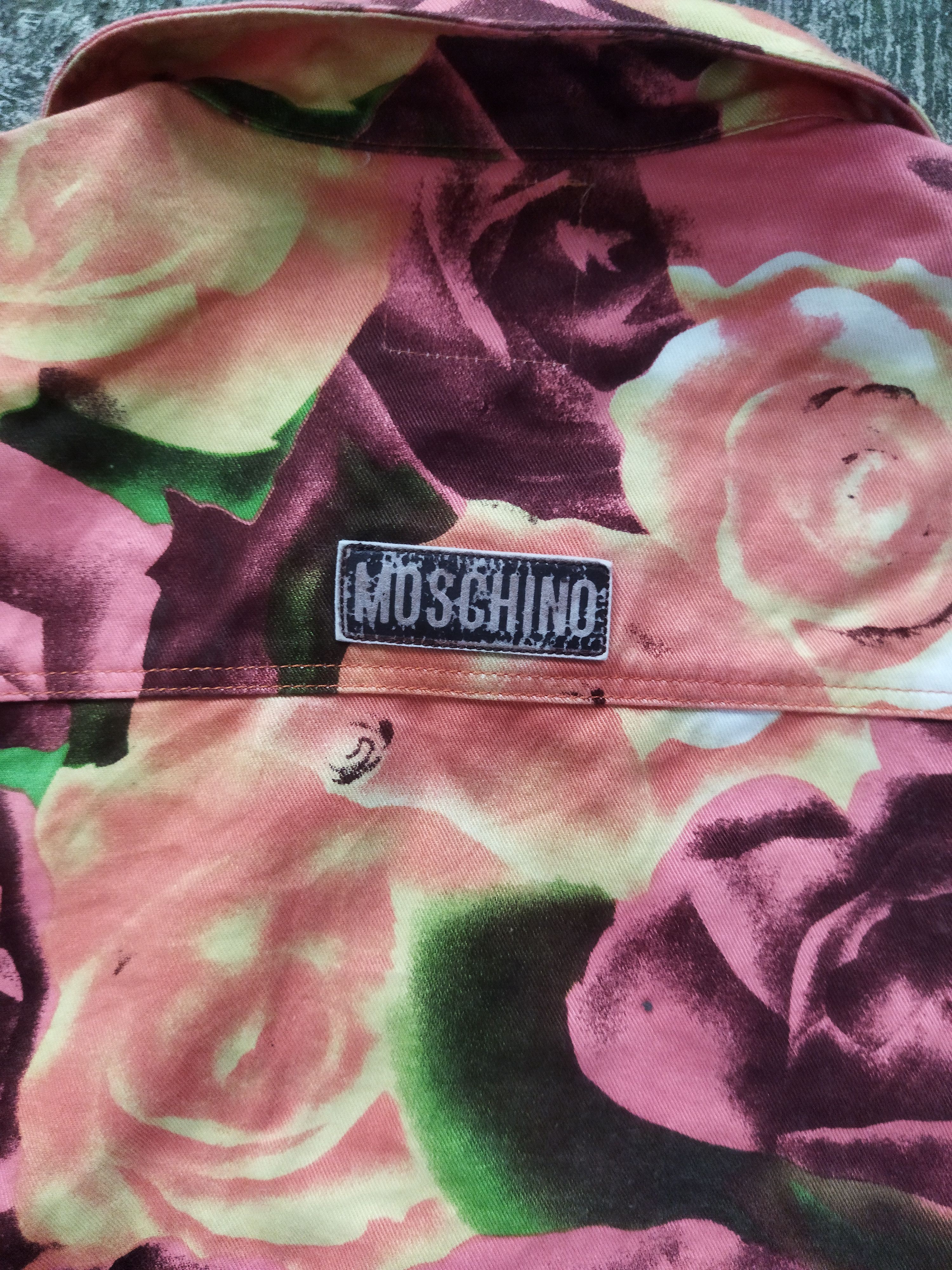 Moschino × Vintage moschino flower denim jacket Size US XS / EU 42 / 0 - 5 Thumbnail
