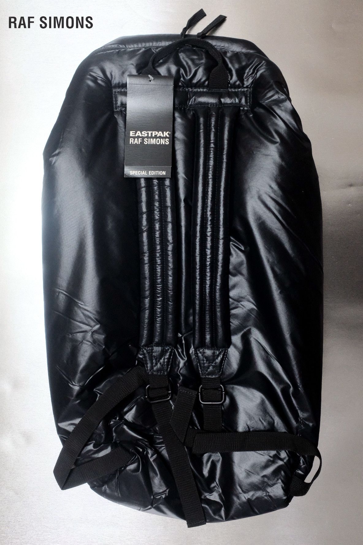 2008 Raf Simons (of Prada) x Eastpak Black Quilted Kitbag Bag Backpack  Rucksack
