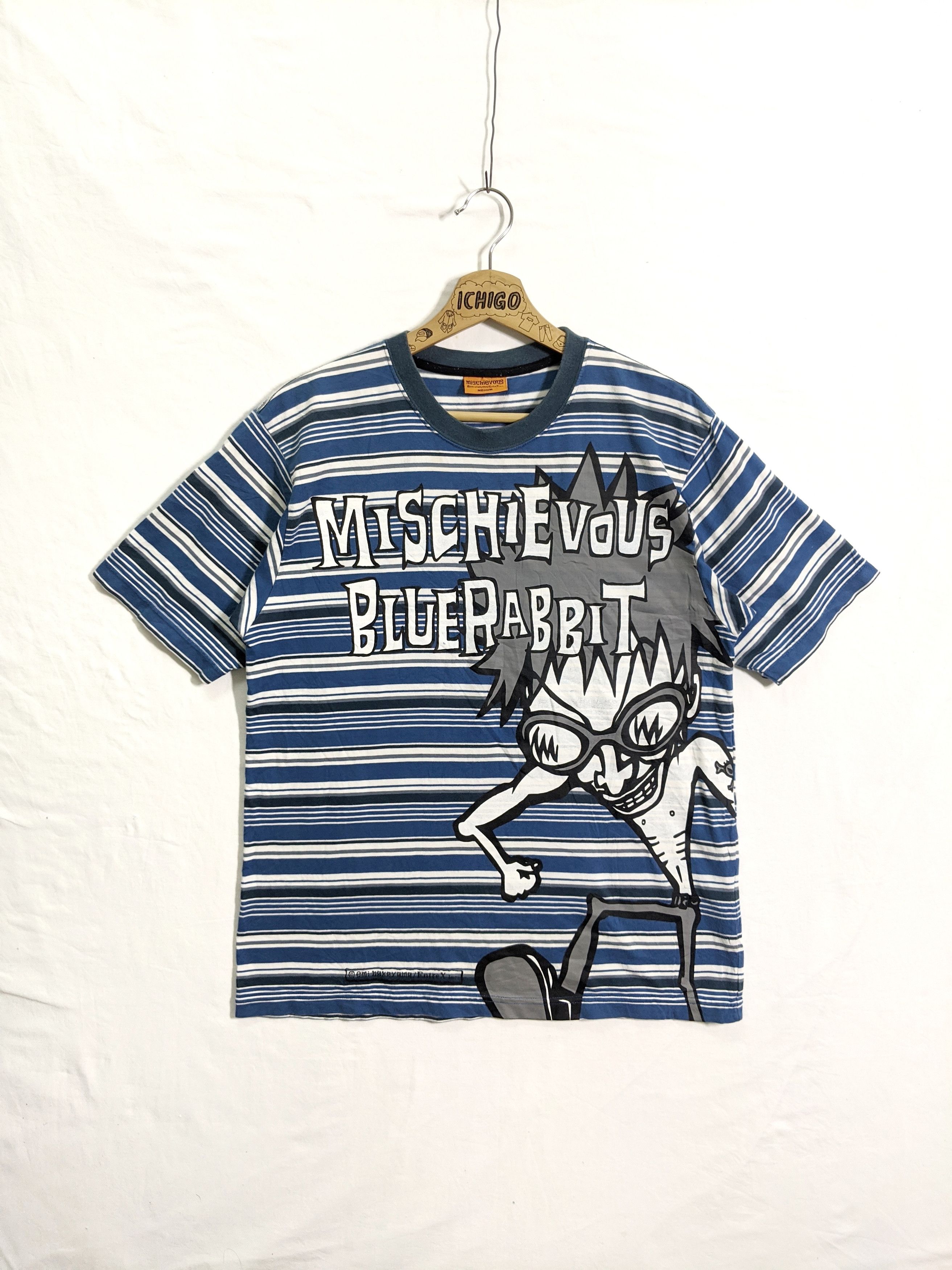 Japanese Brand MISCHIEVOUS BLUE RABBIT BIG PRINT TEES | Grailed