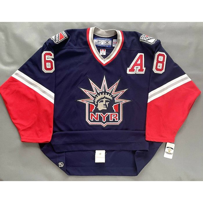 Reebok New York Rangers Jaromir Jagr NHL Hockey Jersey Lady Liberty ...