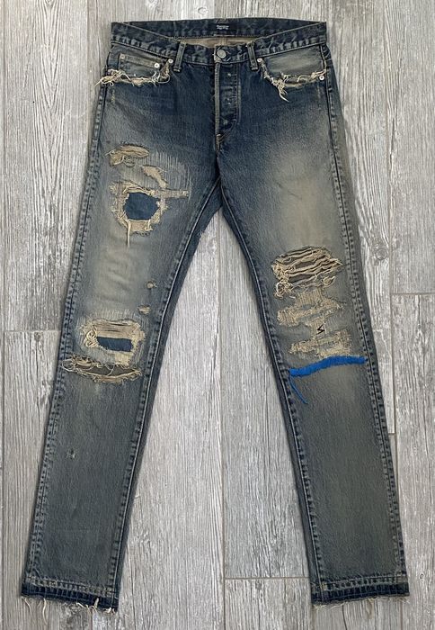 Undercover AW2010 Undercover 68 Denim Blue Yarn Denim Rare Men’s Size 3 ...