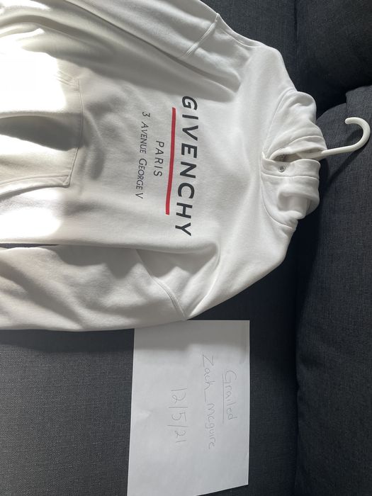 Givenchy Givenchy Paris 3 Avenue Goerge V Hoodie Grailed