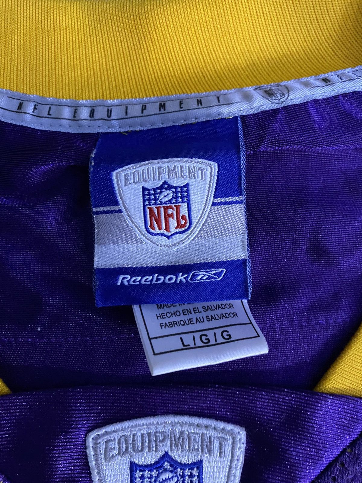 Minnesota Vikings “Darren Sharper” selling Size L Reebok