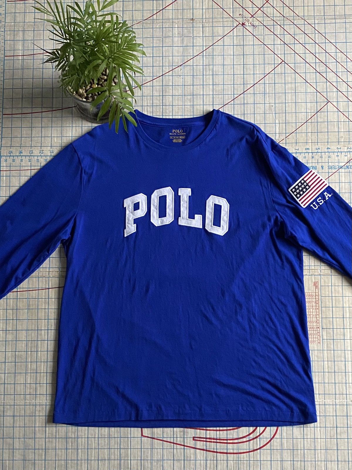 Polo Ralph Lauren Polo Ralph Lauren Polo Spell Out Long Sleeve Size XL Size US XL / EU 56 / 4 - 7 Thumbnail