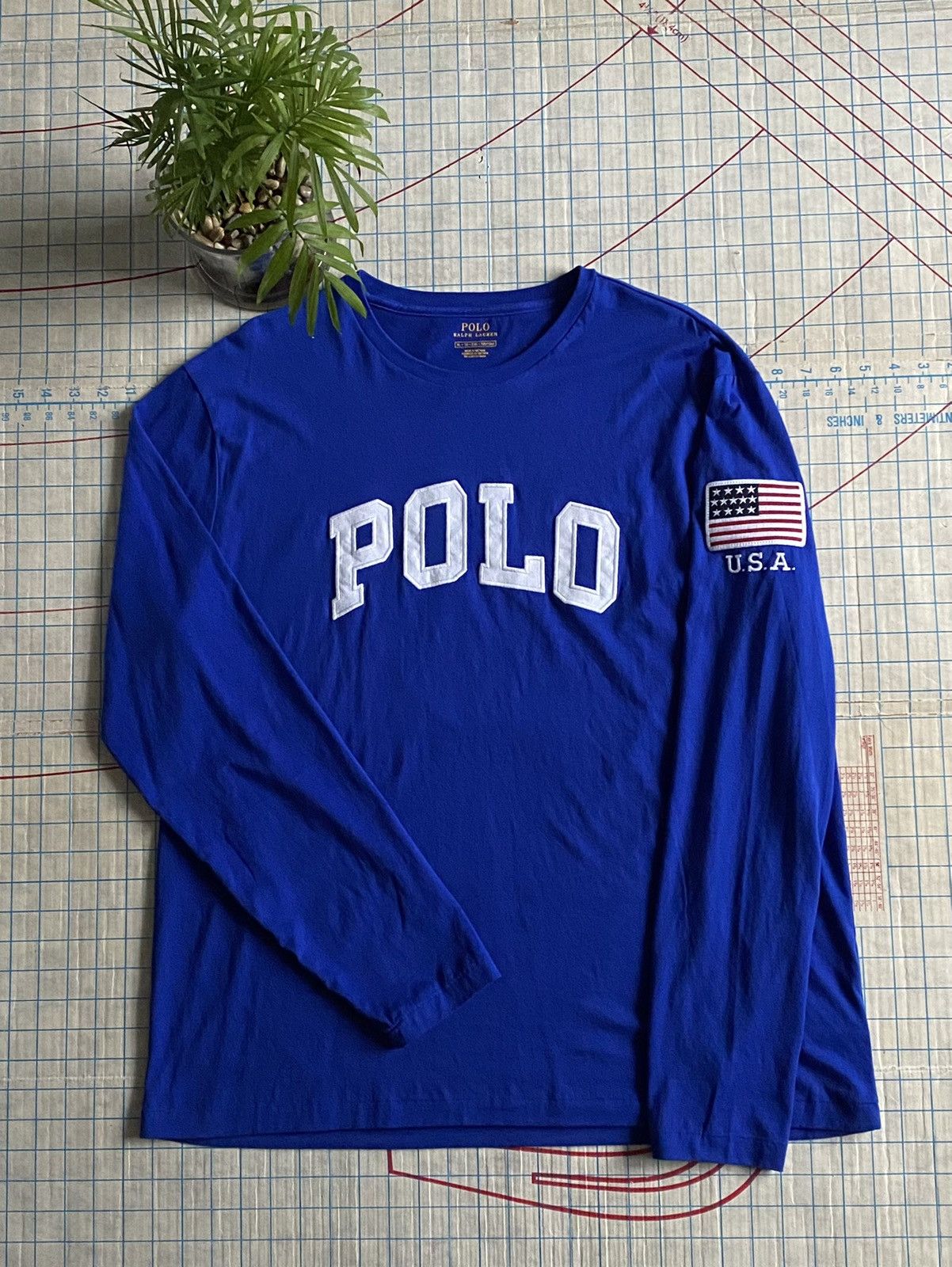 Polo Ralph Lauren Polo Ralph Lauren Polo Spell Out Long Sleeve Size XL Size US XL / EU 56 / 4 - 1 Thumbnail