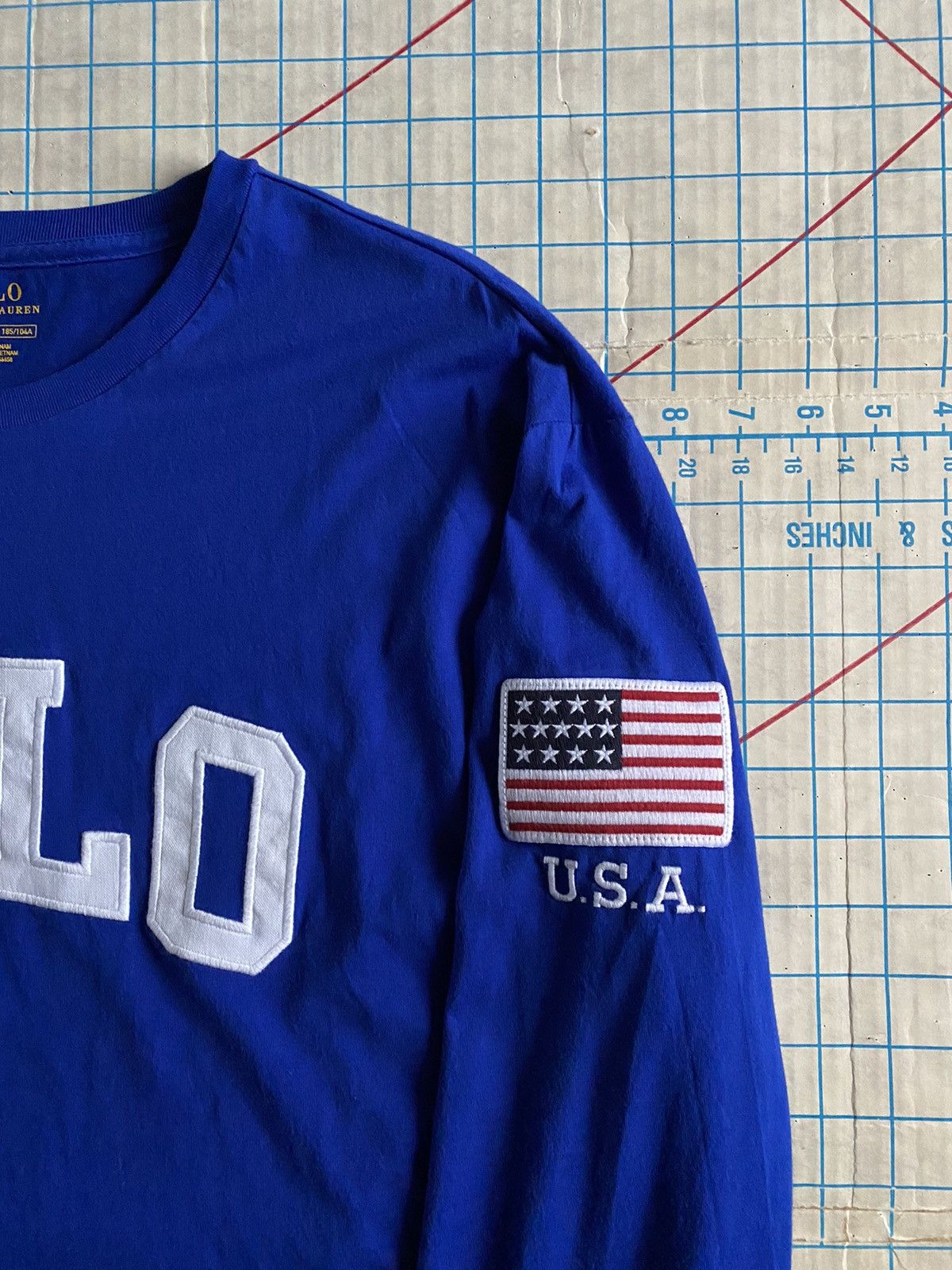 Polo Ralph Lauren Polo Ralph Lauren Polo Spell Out Long Sleeve Size XL Size US XL / EU 56 / 4 - 4 Thumbnail