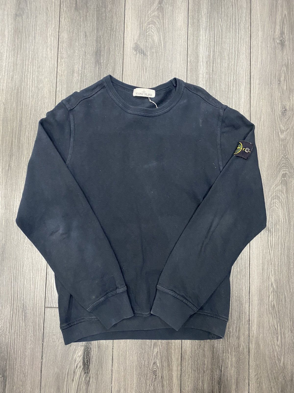 Stone Island Stone Island Navy Blue Crewneck Sweatshirt Size L Size US L / EU 52-54 / 3 - 1 Thumbnail