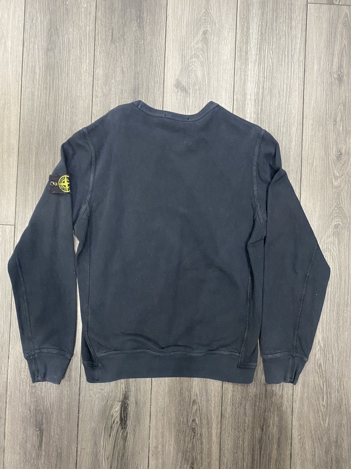 Stone Island Stone Island Navy Blue Crewneck Sweatshirt Size L Size US L / EU 52-54 / 3 - 2 Thumbnail