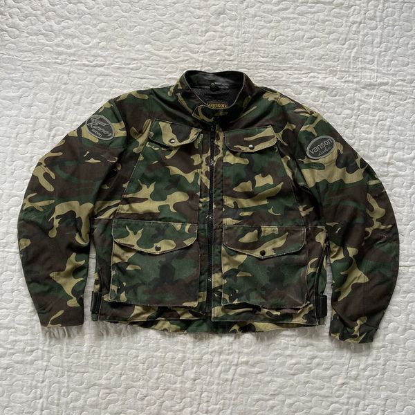 Vanson Leathers ULTRA RARE VANSON LEATHERS CAMO COLAB SUZUKI RIDING ...