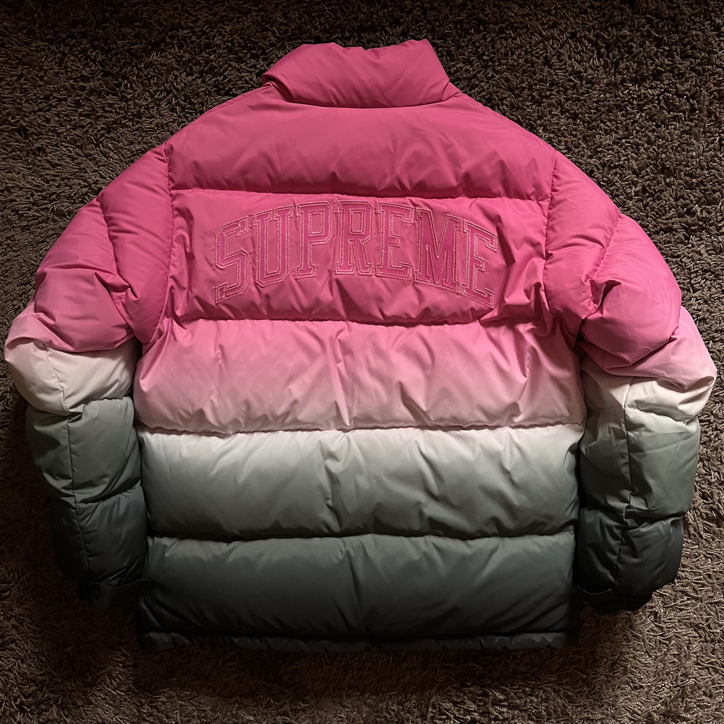 Gradient Puffy Jacket Outerwear