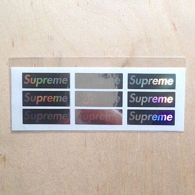 Supreme Supreme Holographic Box Logo, Grailed