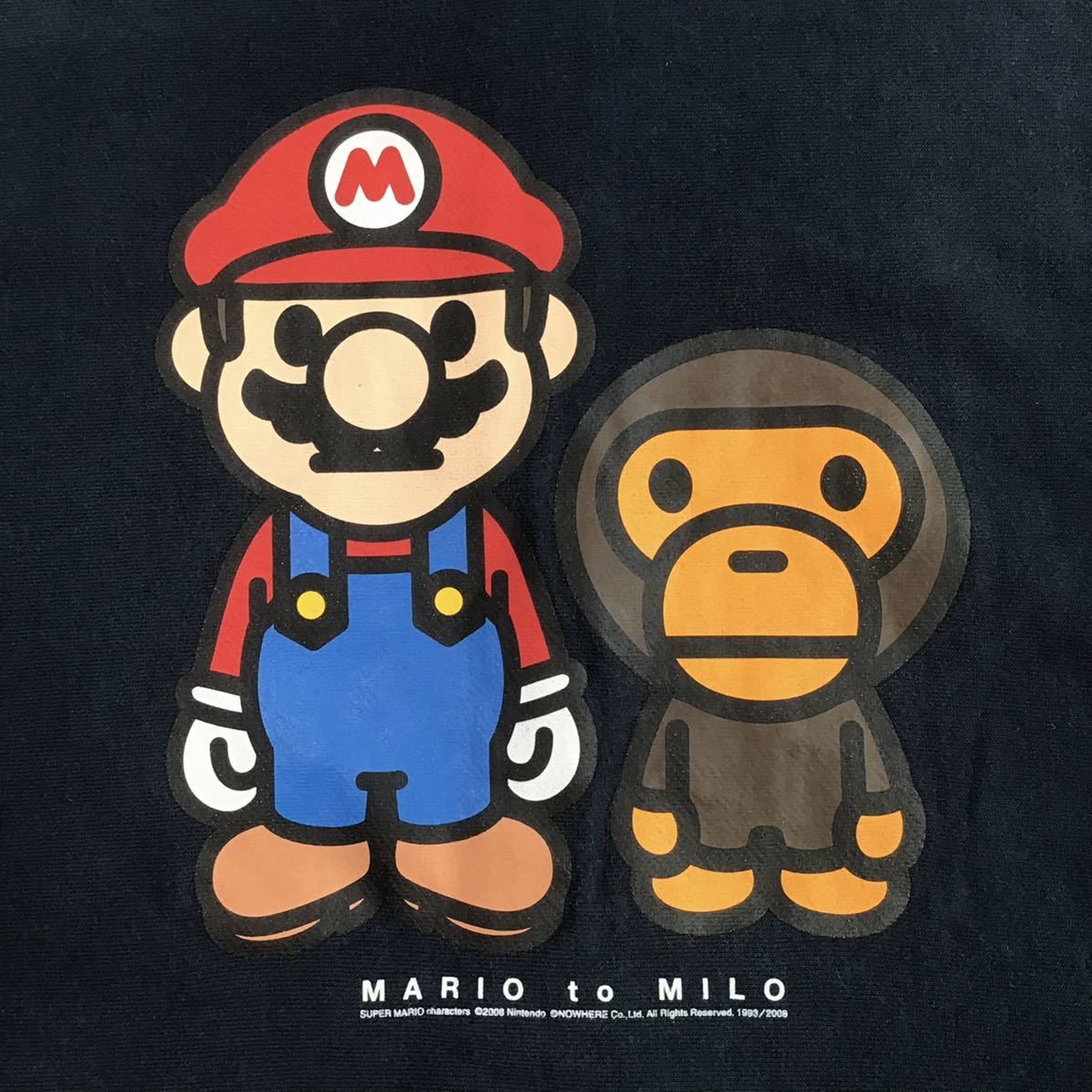 Bape BAPE × Nintendo Mario Milo Full Zip Hoodie Dark Navy Size US L / EU 52-54 / 3 - 5 Thumbnail