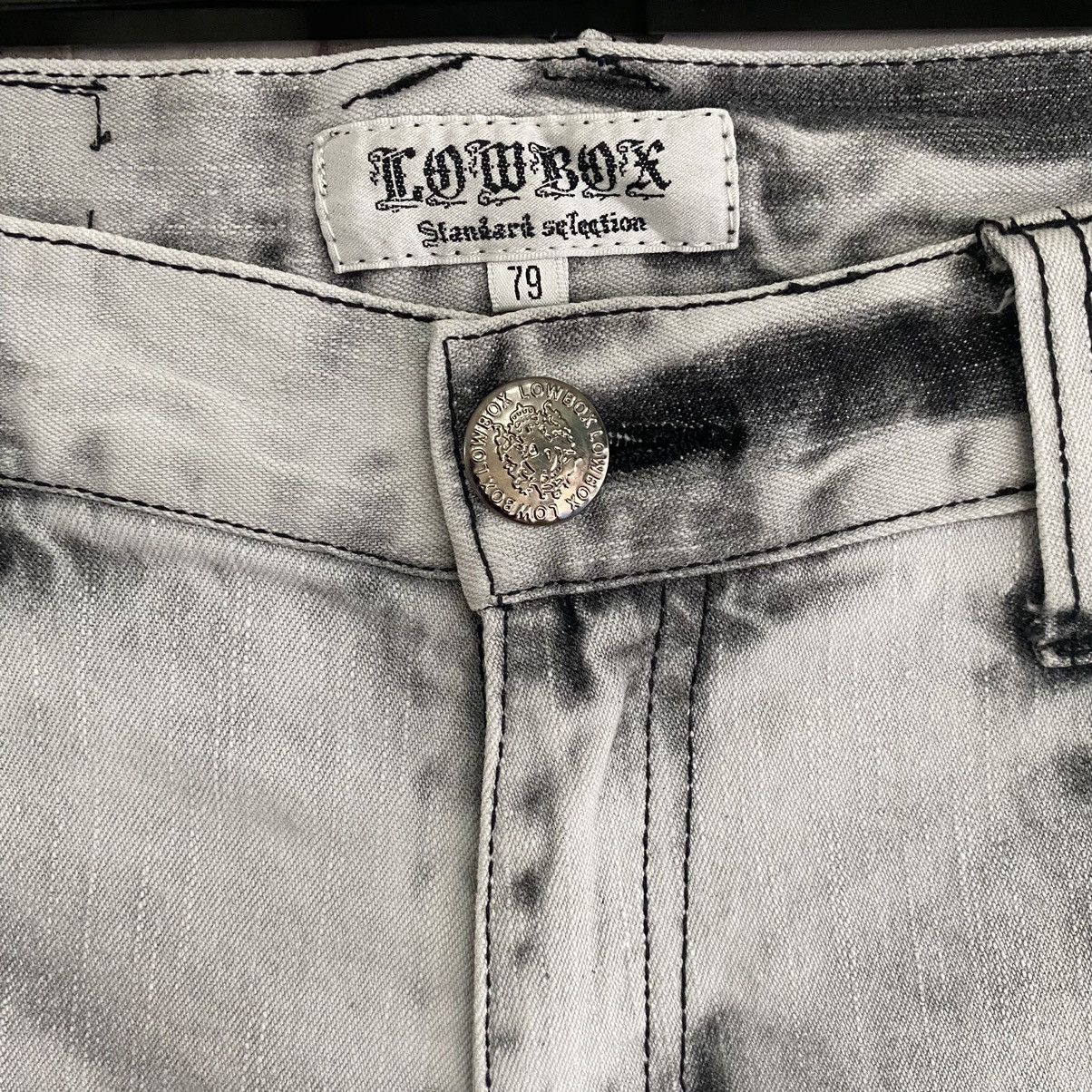 Japanese Brand LOWBOX White Denim Whisker Jeans LGB Size US 32 / EU 48 - 6 Thumbnail