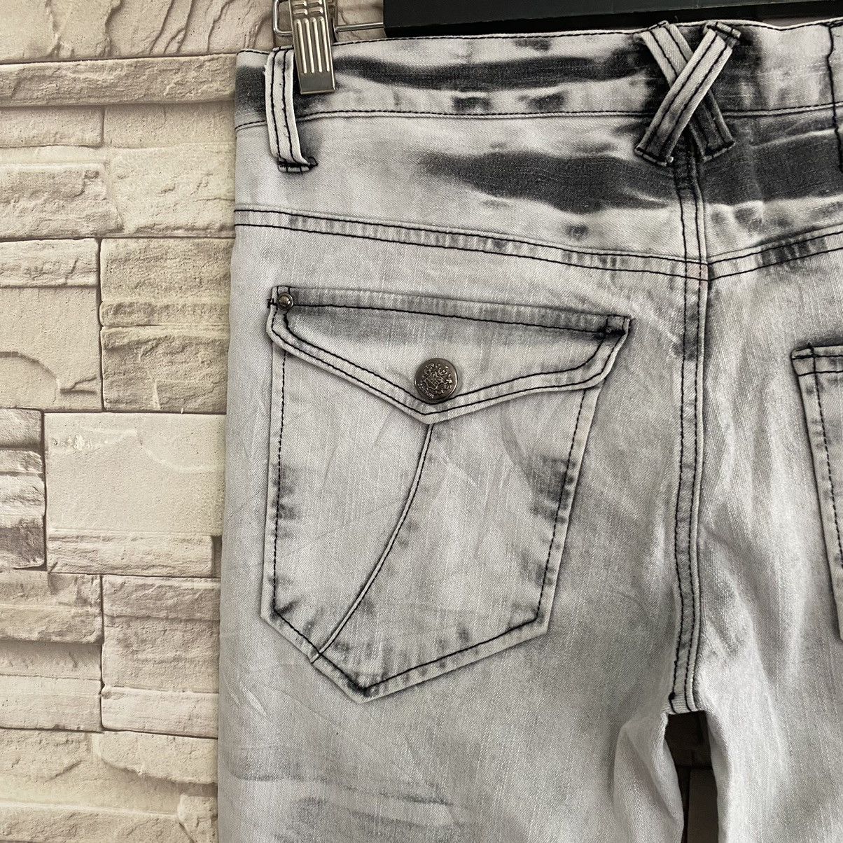 Japanese Brand LOWBOX White Denim Whisker Jeans LGB Size US 32 / EU 48 - 12 Thumbnail