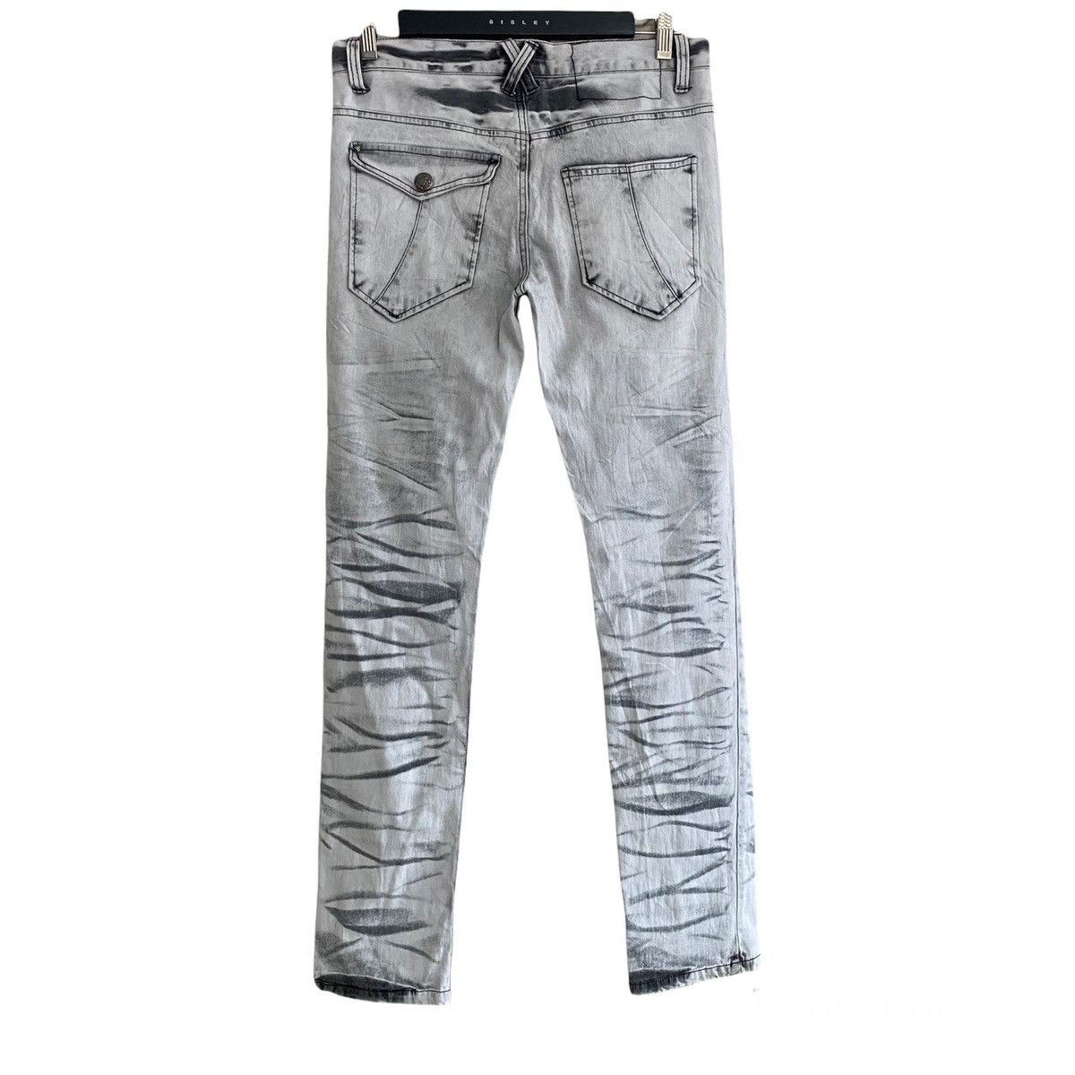 Japanese Brand LOWBOX White Denim Whisker Jeans LGB Size US 32 / EU 48 - 2 Thumbnail