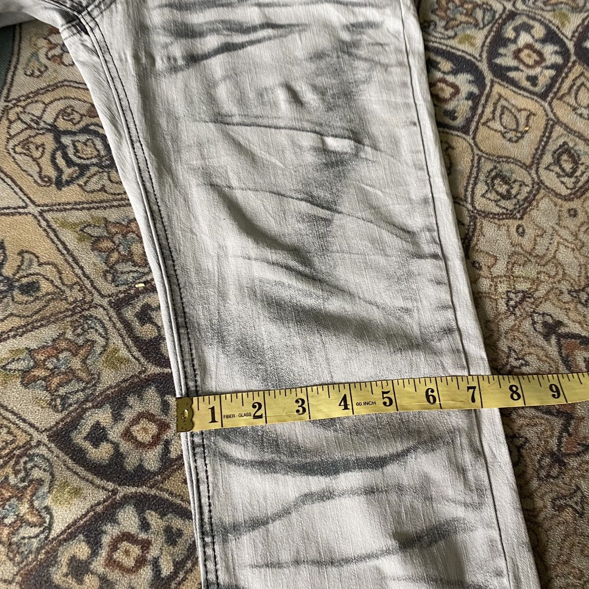 Japanese Brand LOWBOX White Denim Whisker Jeans LGB Size US 32 / EU 48 - 17 Thumbnail