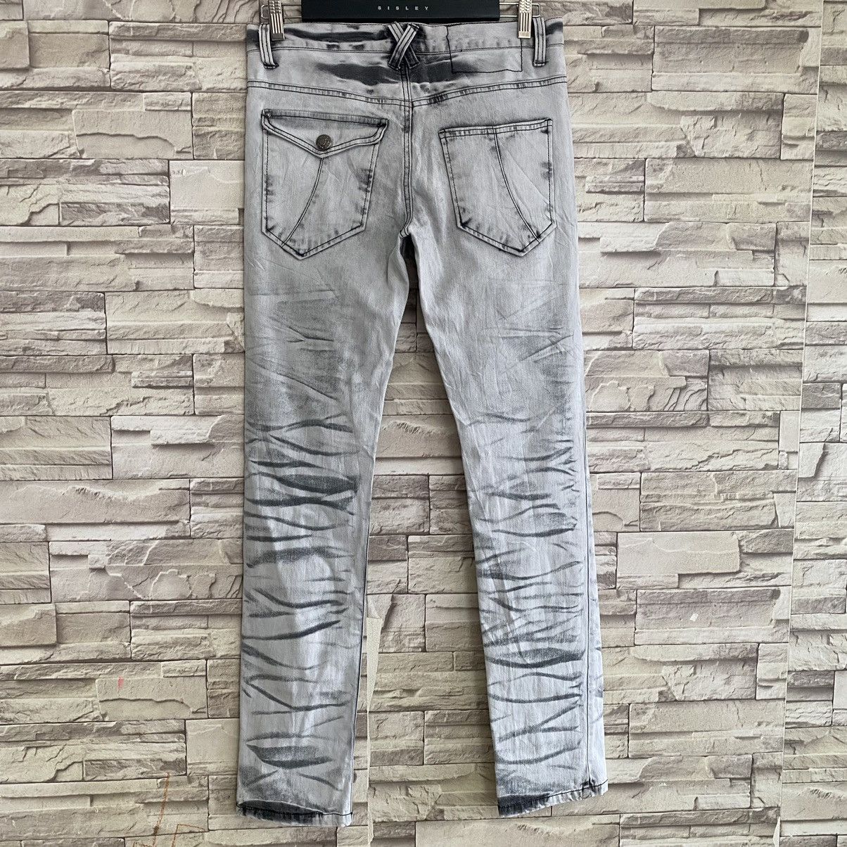 Japanese Brand LOWBOX White Denim Whisker Jeans LGB Size US 32 / EU 48 - 7 Thumbnail