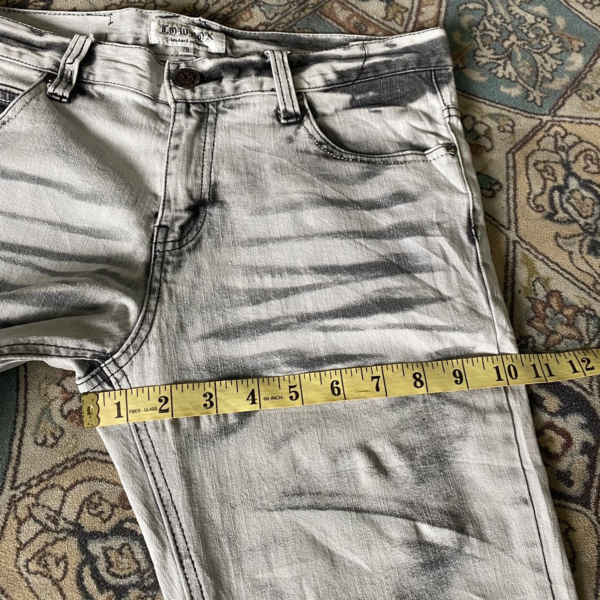 Japanese Brand LOWBOX White Denim Whisker Jeans LGB Size US 32 / EU 48 - 16 Thumbnail