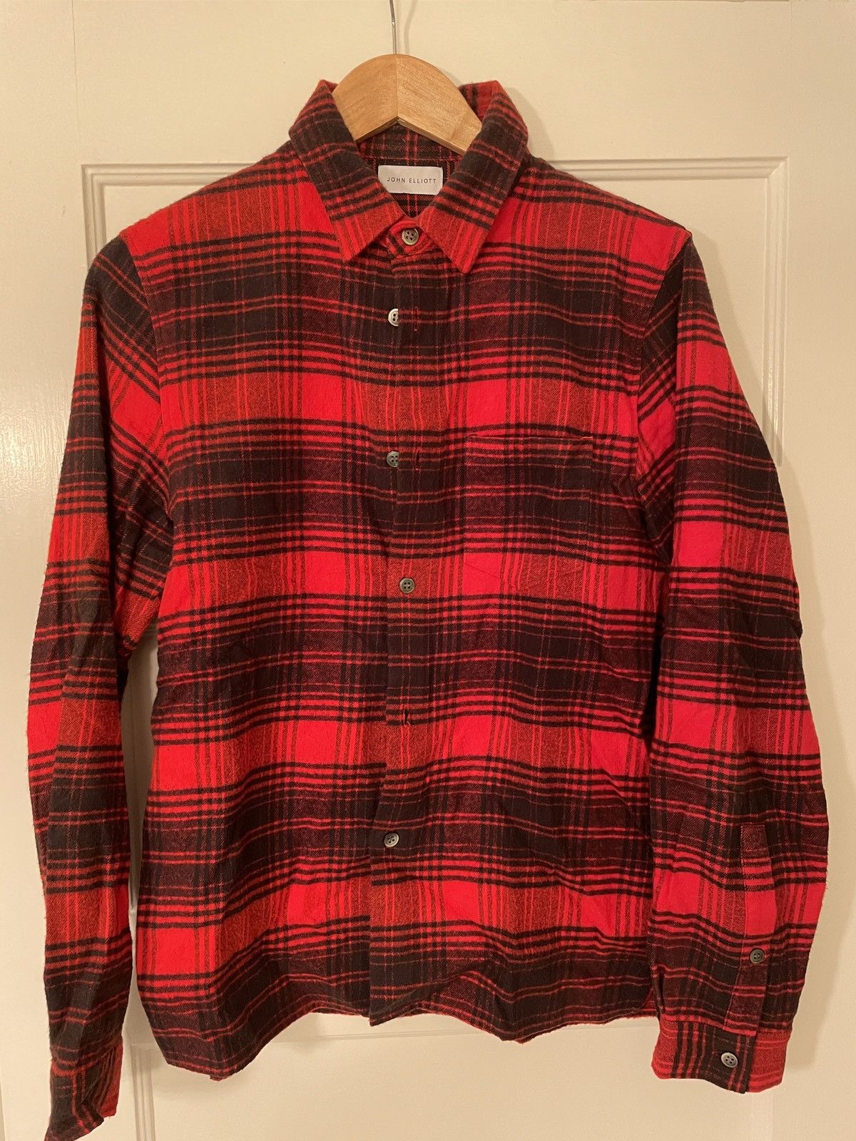 John Elliott JOHN ELLIOTT RED PLAID FLANNEL (MEDIUM) Size US M / EU 48-50 / 2 - 2 Thumbnail