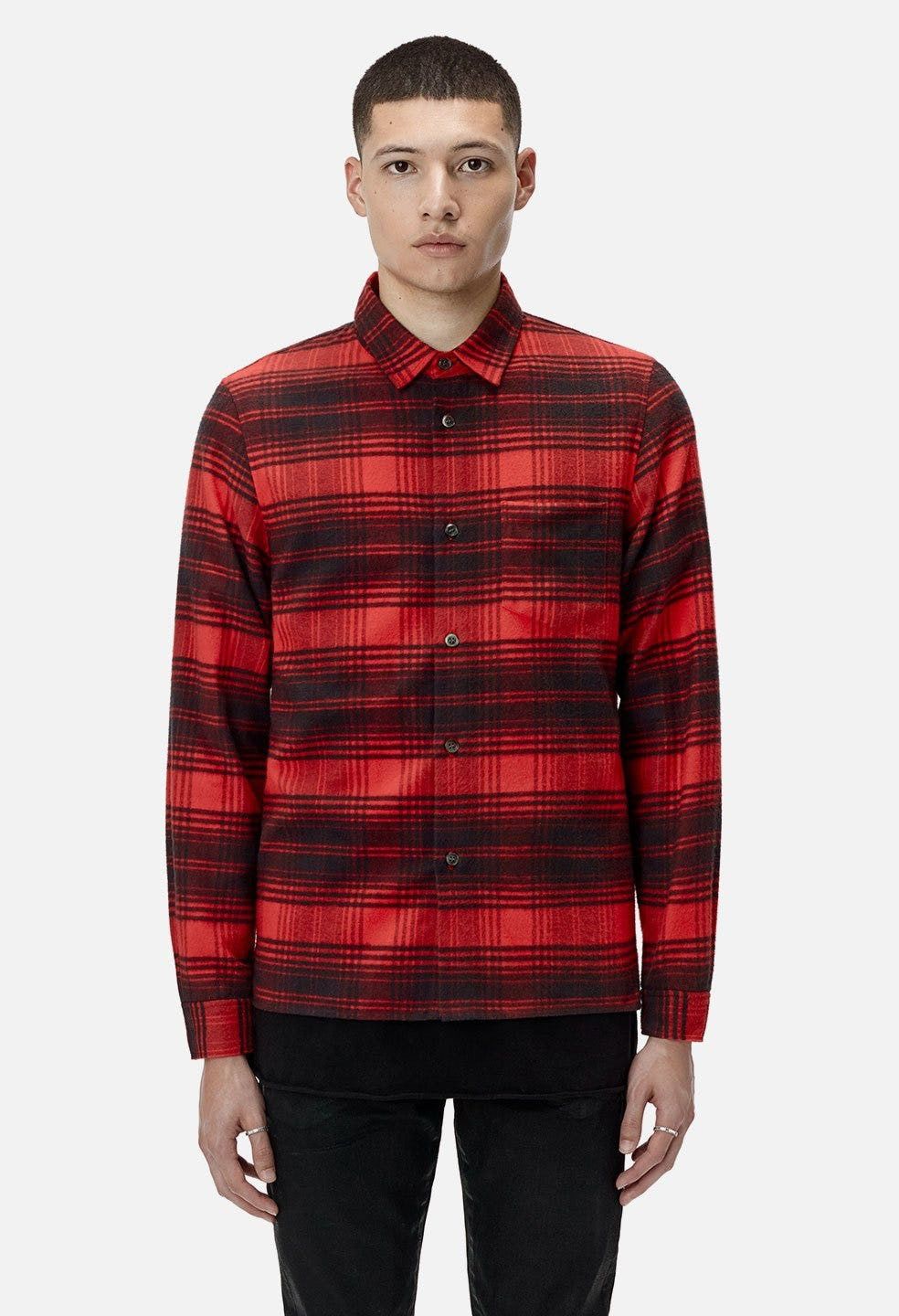 John Elliott JOHN ELLIOTT RED PLAID FLANNEL (MEDIUM) Size US M / EU 48-50 / 2 - 1 Thumbnail