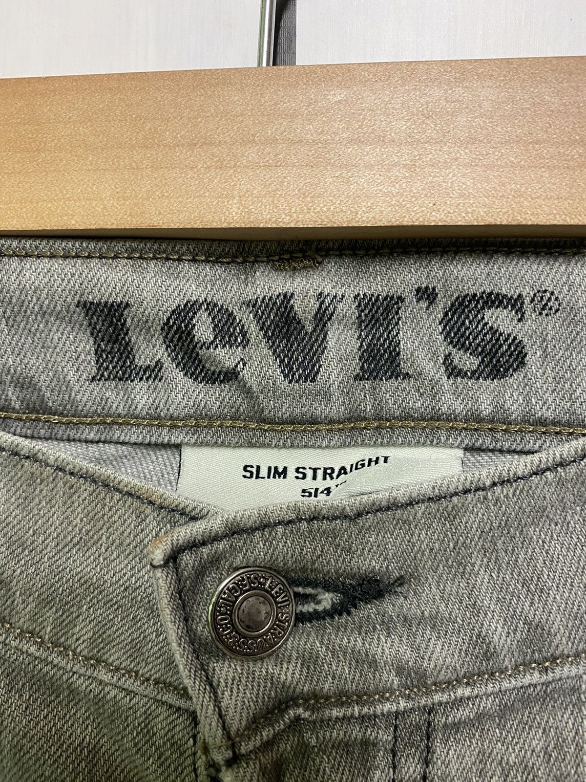 Levi's Vintage LEVIS 514 Slim Straight Grey Distressed Jean - L40 Size US 34 / EU 50 - 4 Thumbnail