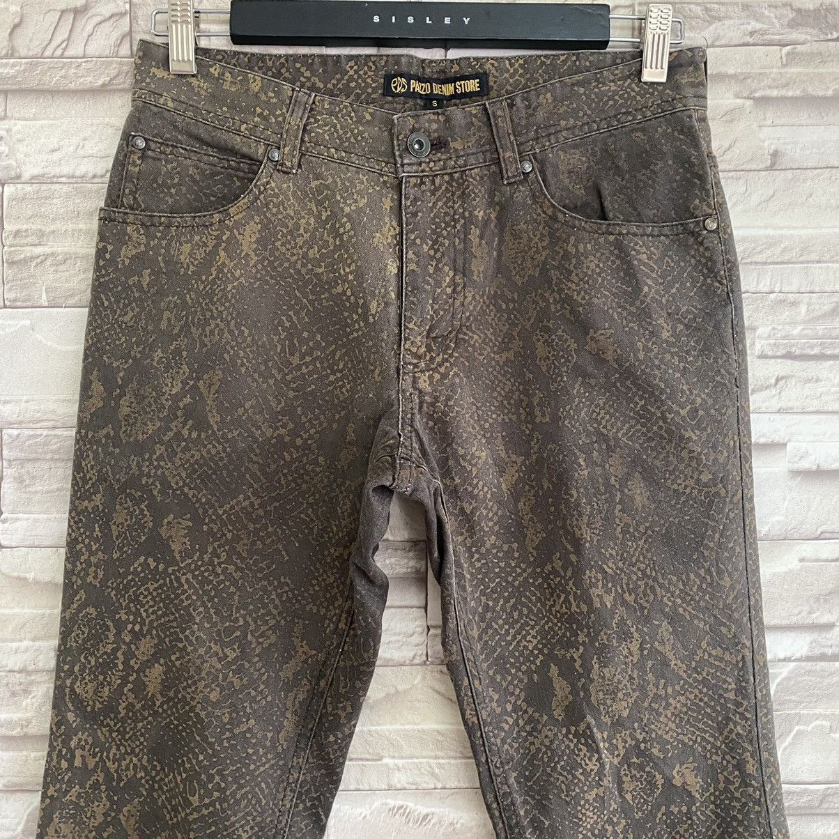 Hysteric Glamour Japanese Brand PAZZO Denim Printed Snake Skin Size US 29 - 7 Thumbnail