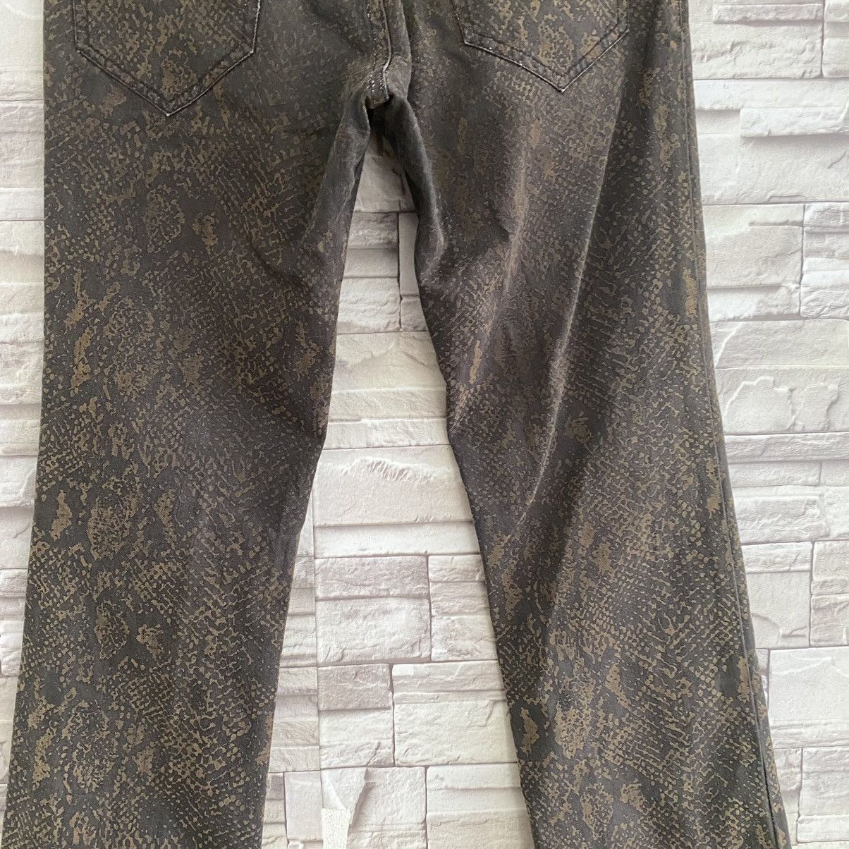 Hysteric Glamour Japanese Brand PAZZO Denim Printed Snake Skin Size US 29 - 10 Thumbnail