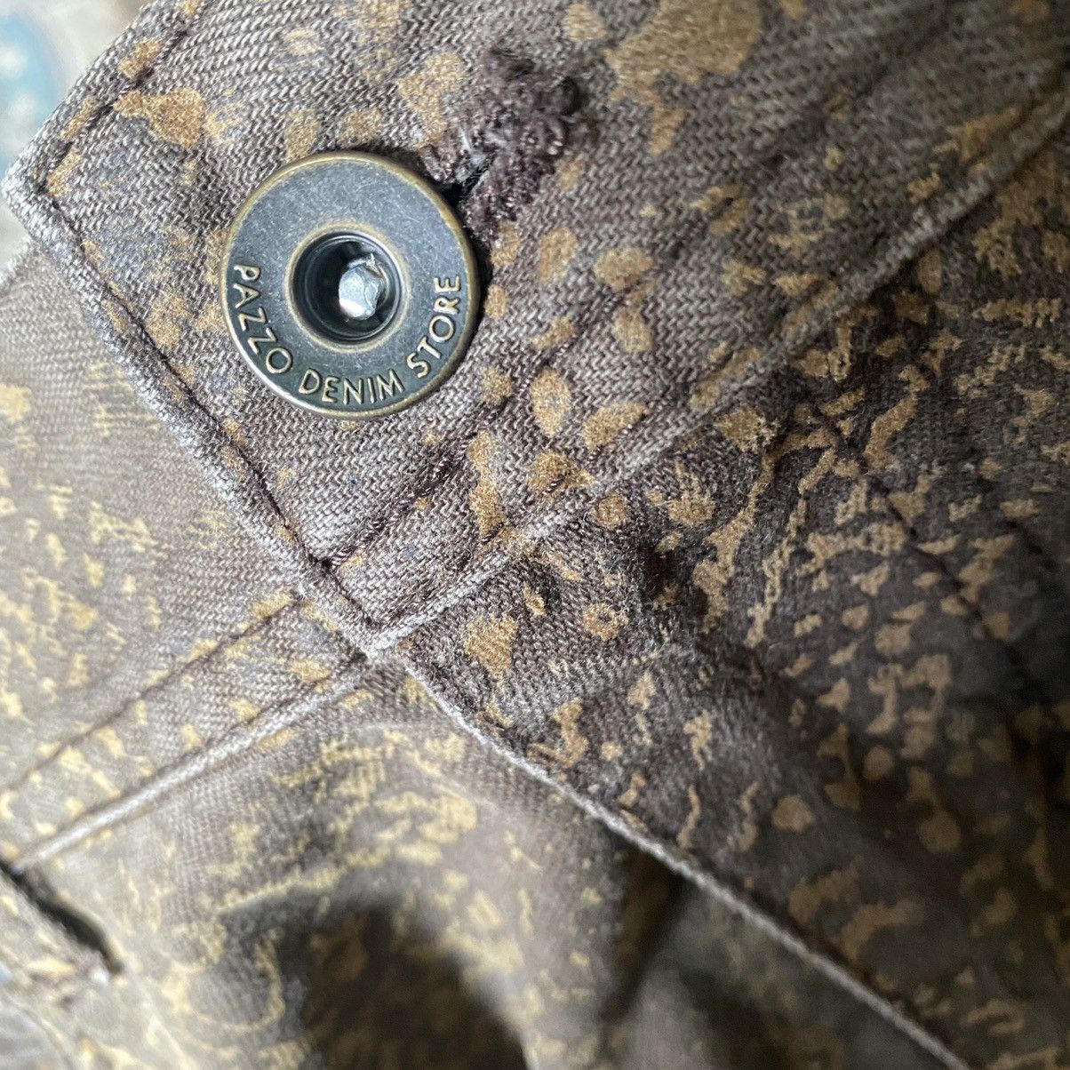 Hysteric Glamour Japanese Brand PAZZO Denim Printed Snake Skin Size US 29 - 14 Thumbnail