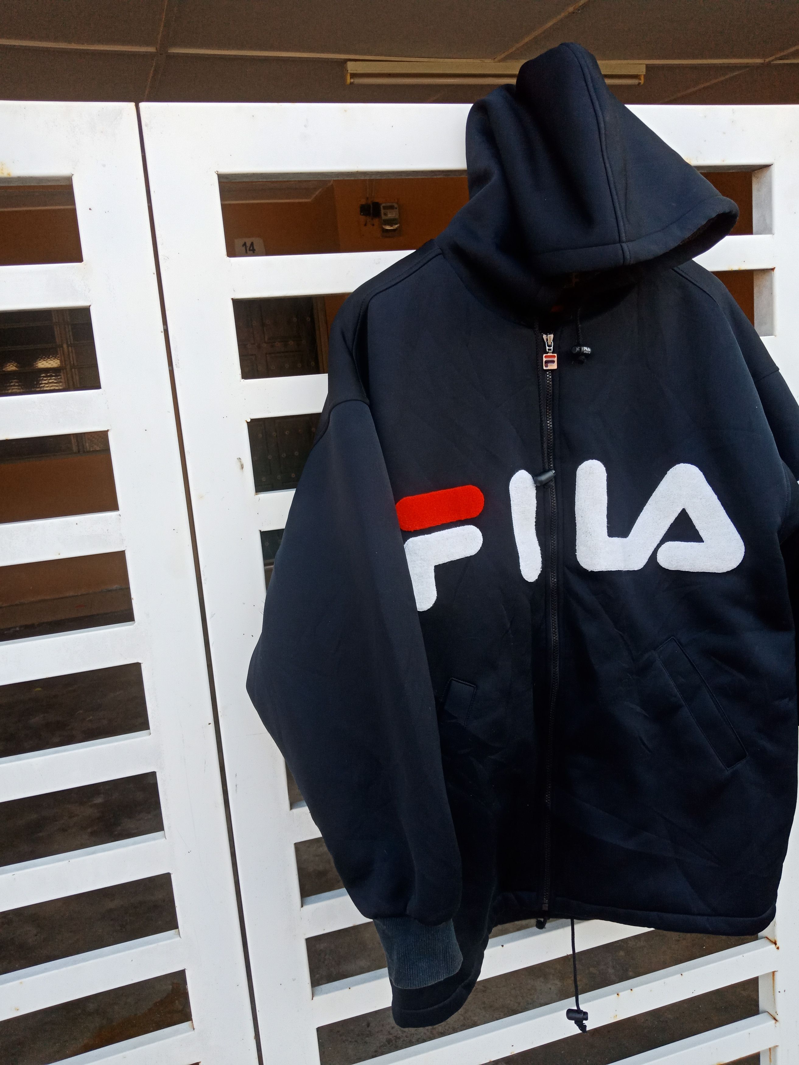 Fila Fila Spell Out Hoodie Jacket Size US L / EU 52-54 / 3 - 4 Thumbnail