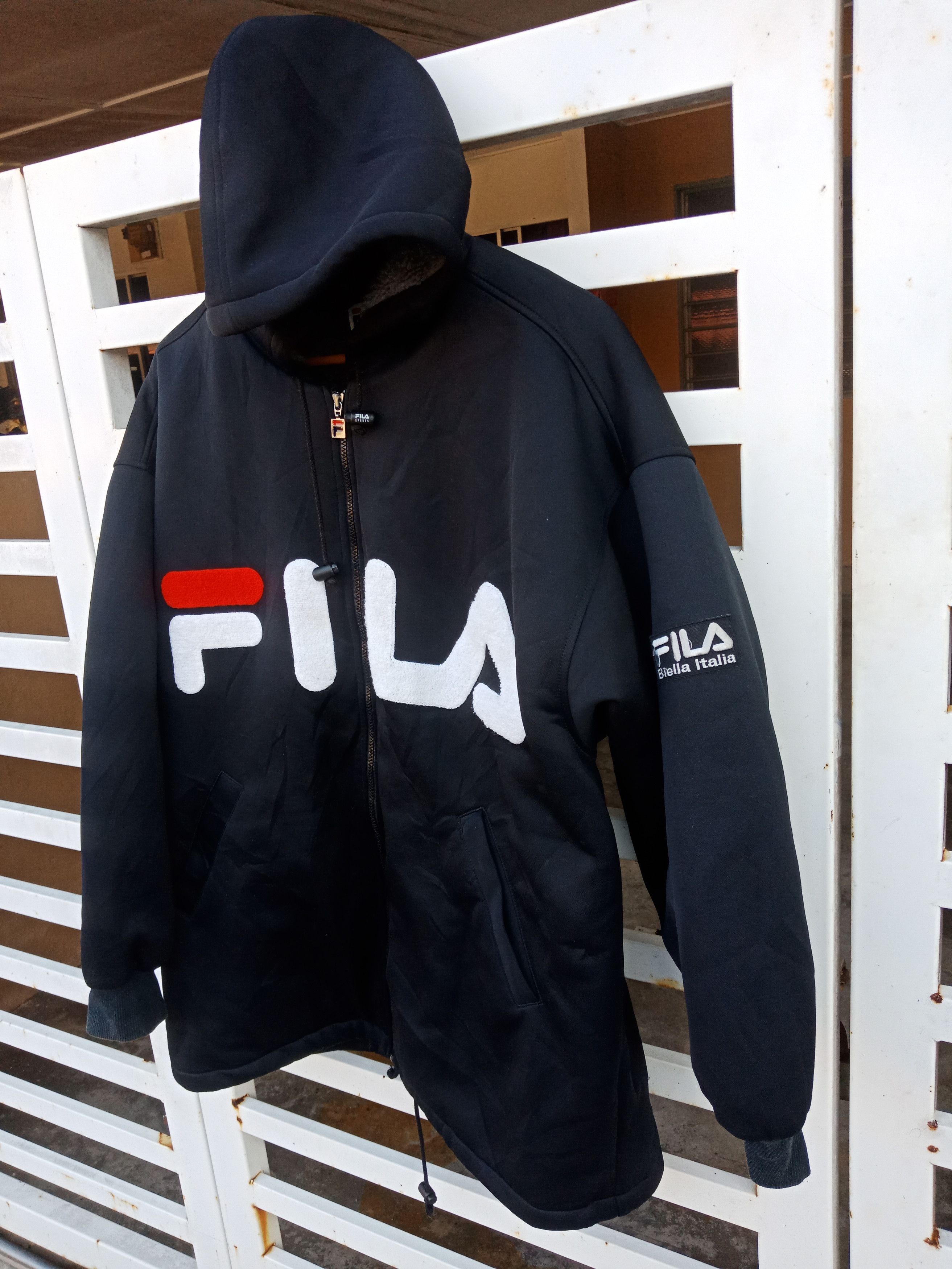 Fila Fila Spell Out Hoodie Jacket Size US L / EU 52-54 / 3 - 5 Thumbnail