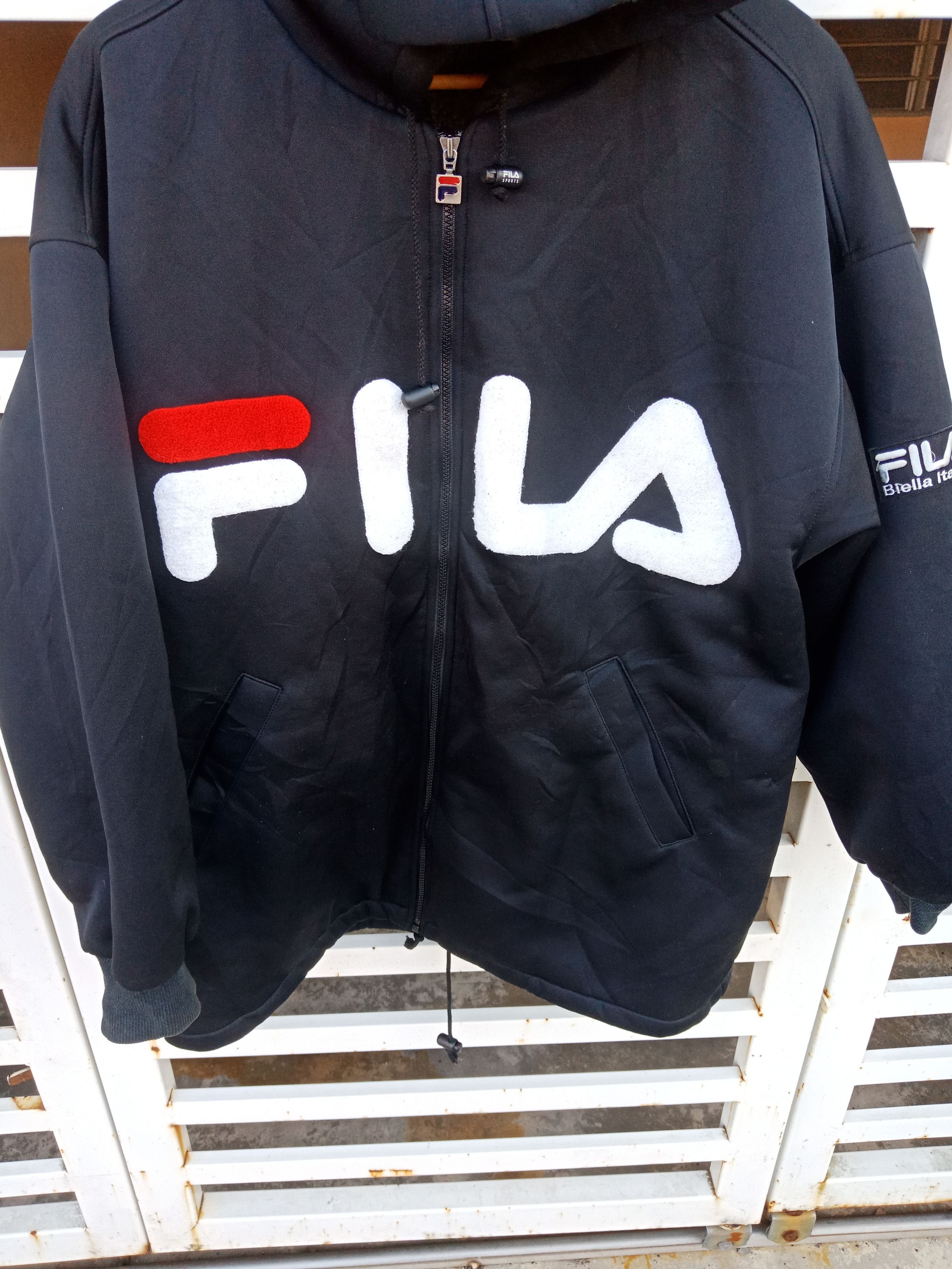 Fila Fila Spell Out Hoodie Jacket Size US L / EU 52-54 / 3 - 6 Thumbnail